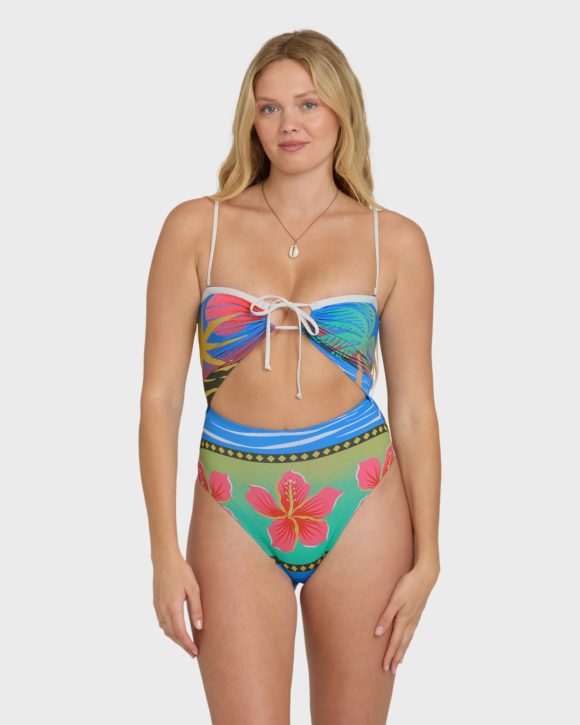 Midnight Tropics Andrew Hawaii Swimsuit - True Blue - Image 6