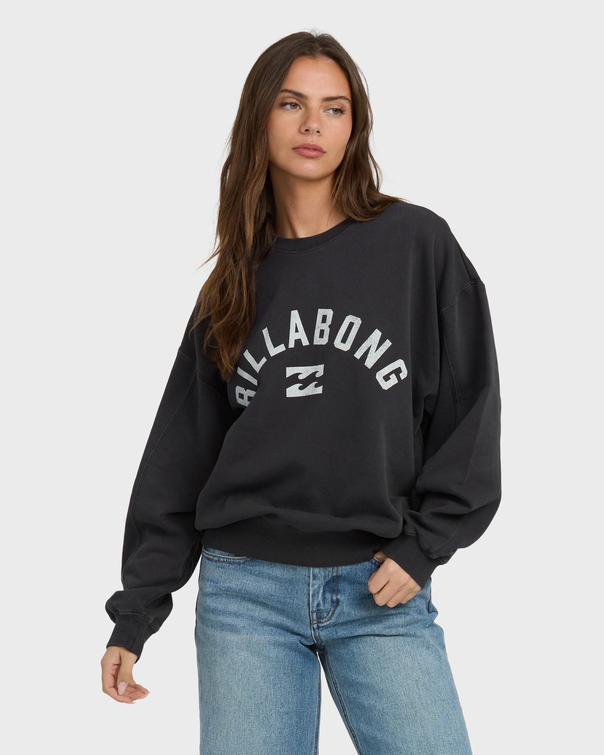 Mono Aloha Kendal Crewneck Sweatshirt - Black Sands - Image 4