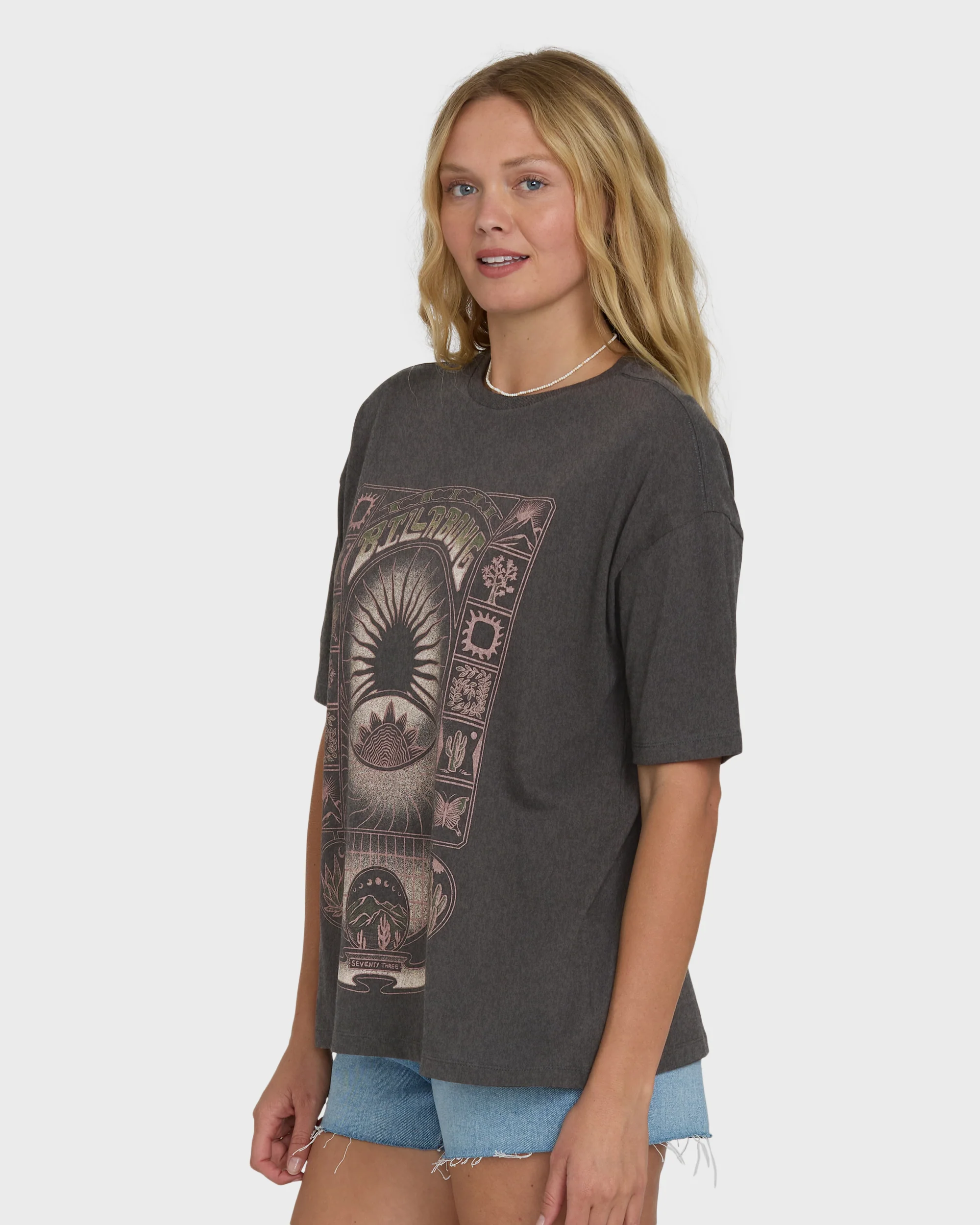 Natural Collection Short Sleeve Knit T-Shirt - Off Black - Image 3