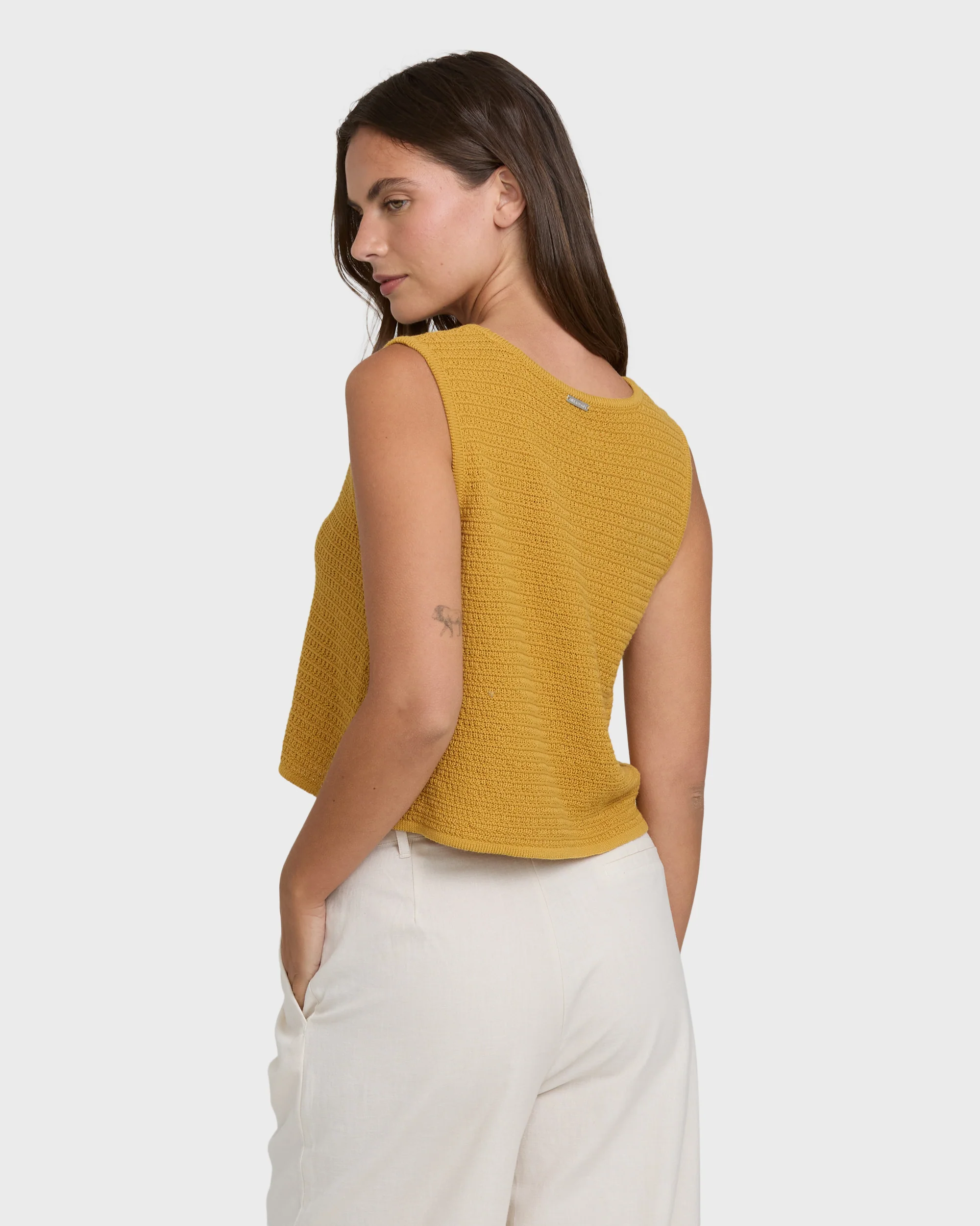 Need Now Sweater Tank Top - Wild Honey - Image 2