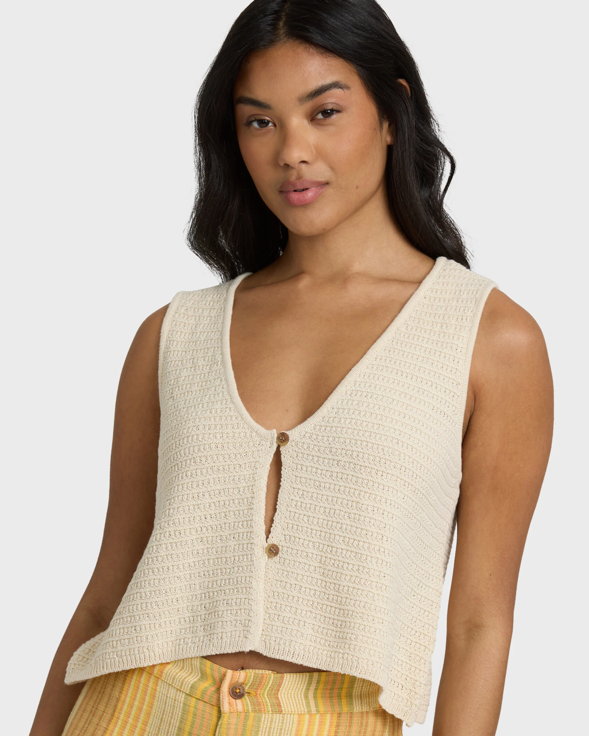 Need Now Sweater Tank - White Cap - Image 2