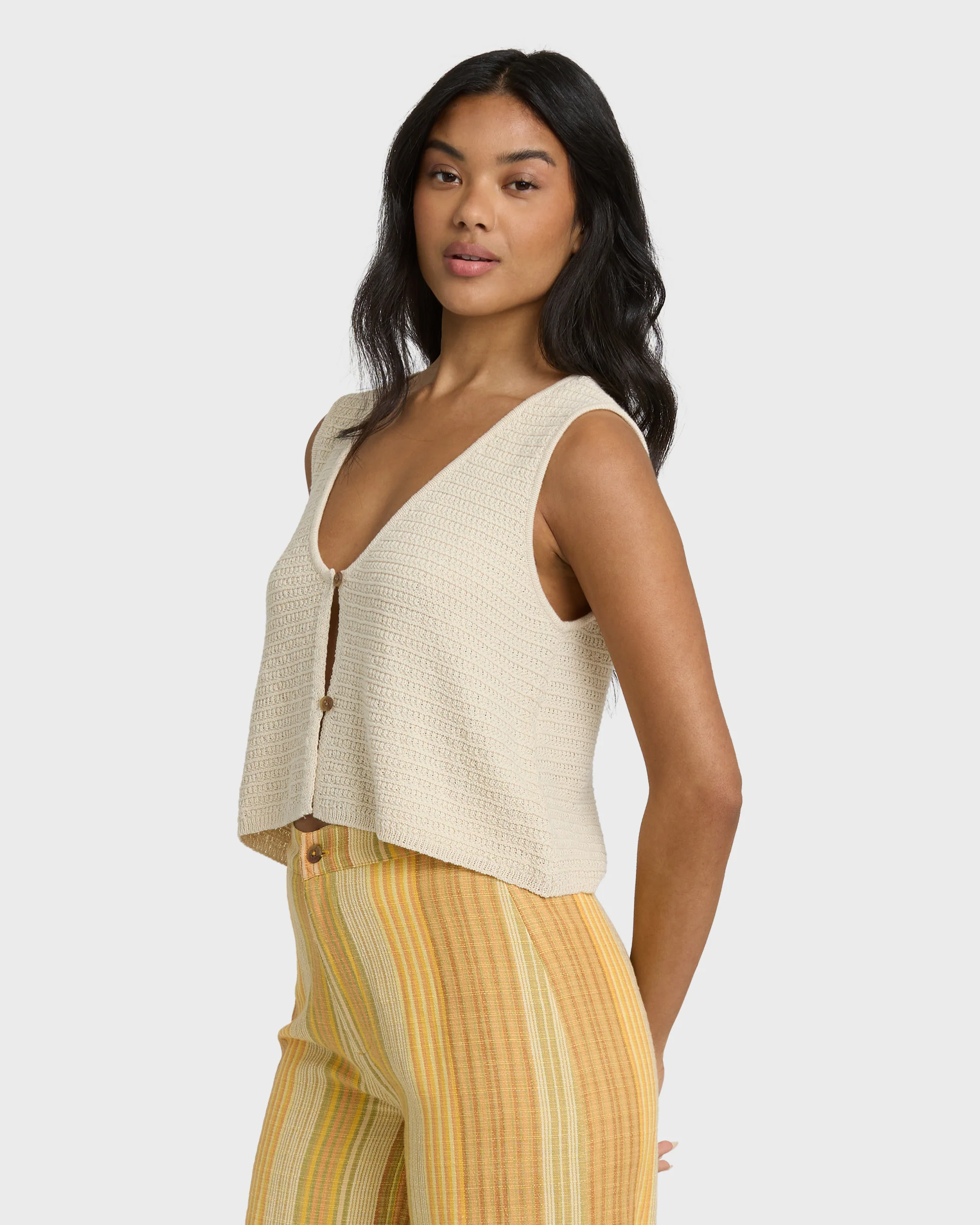 Need Now Sweater Tank - White Cap - Image 4