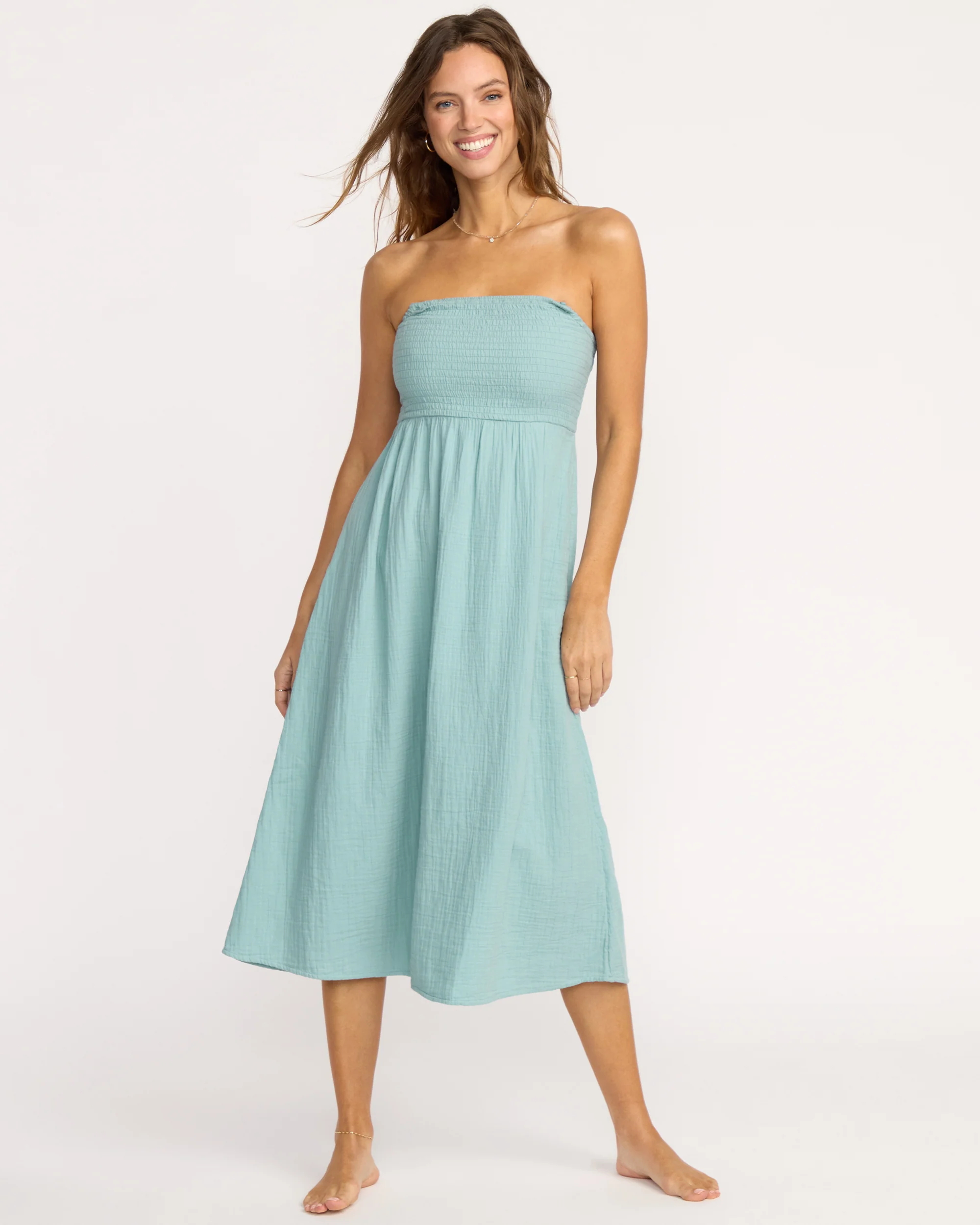 Off The Coast Dress - Blue Fog - Image 5