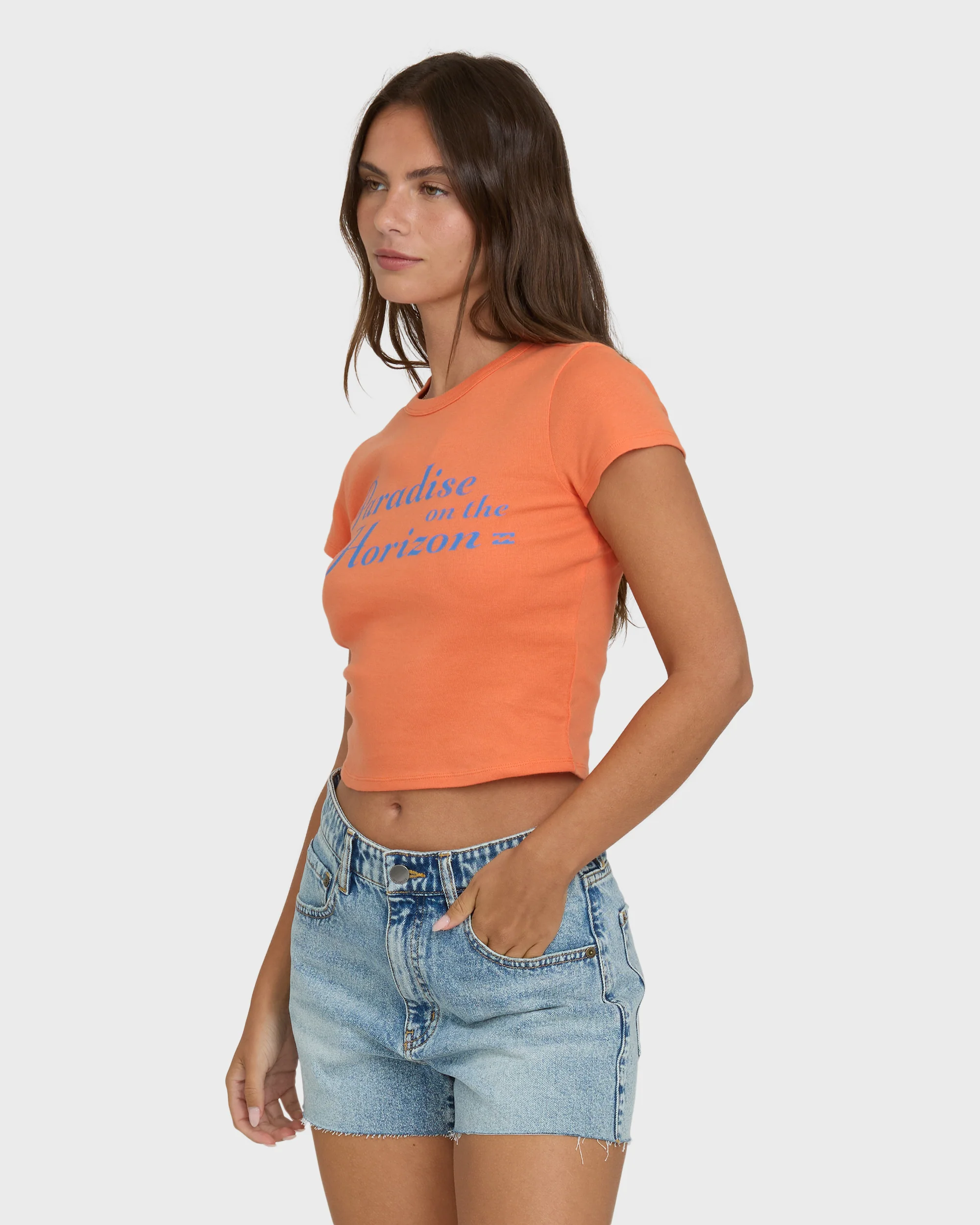 Paradise Horizon Short Sleeve T-Shirt - Saffron - Image 3
