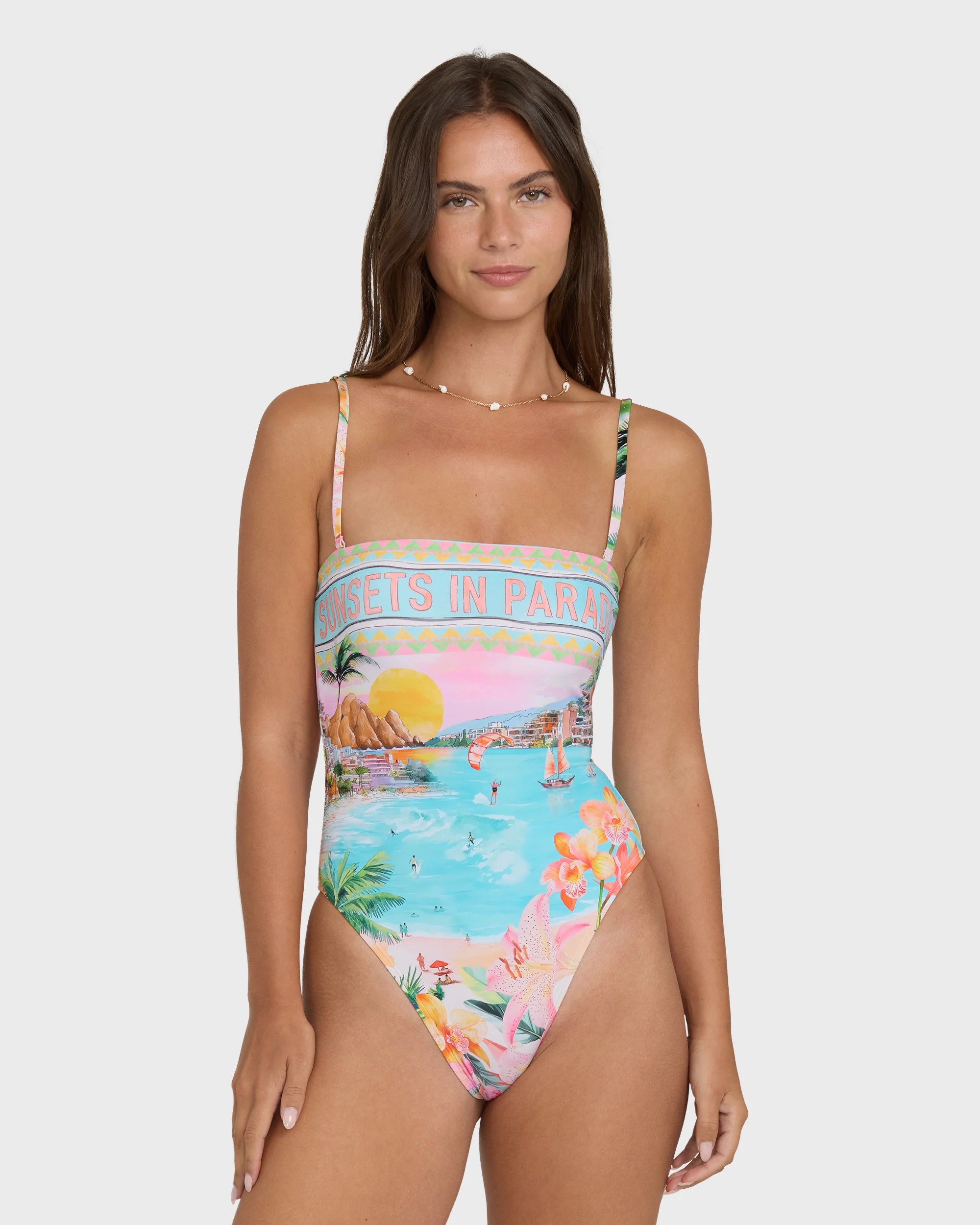 Paradise Sun Tully Hawaii One-Piece Swimsuit - Ocean Spray - Image 7