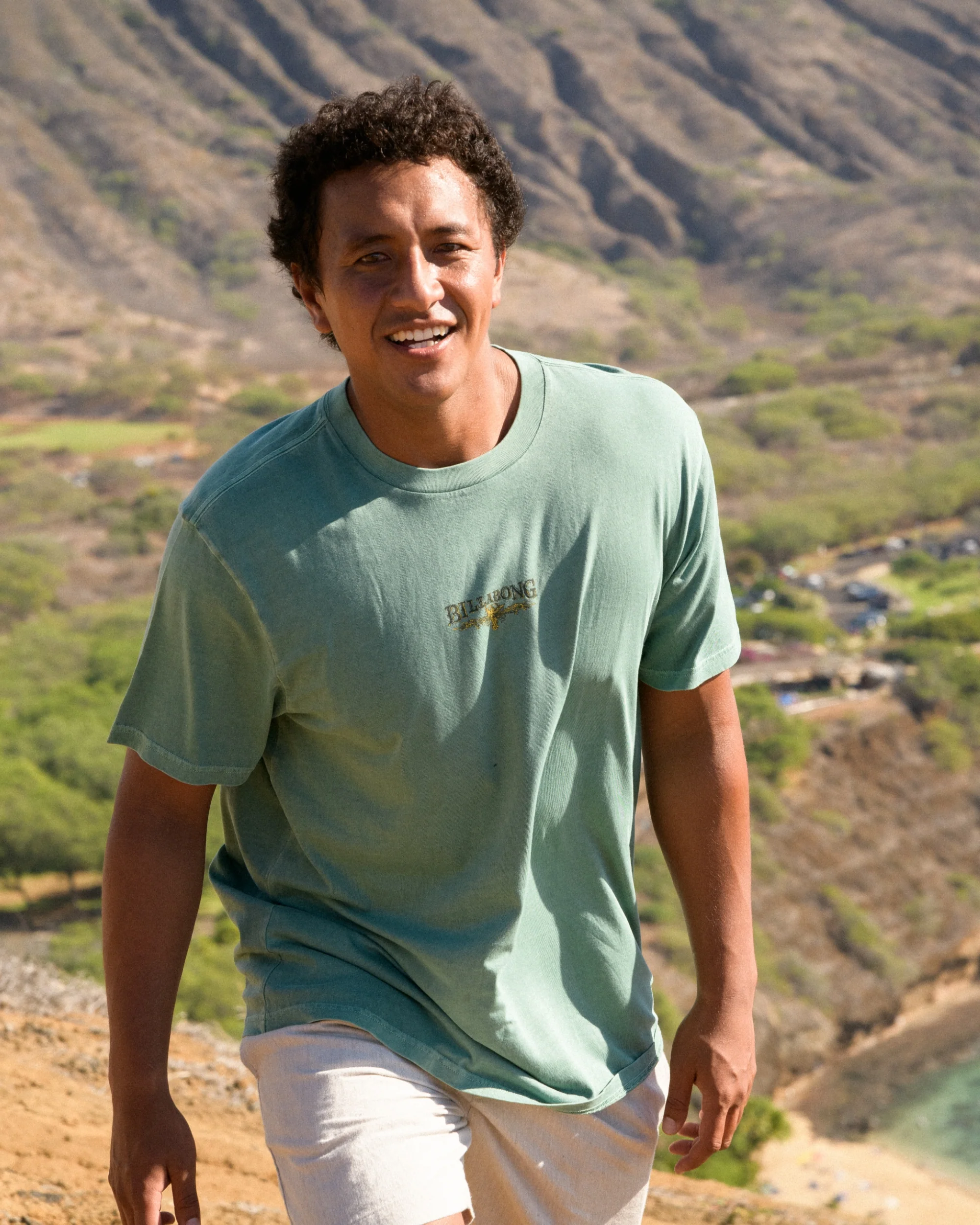 Pure Intentions Wave Washed Premium Short Sleeve T-Shirt - Sea Green - Image 2