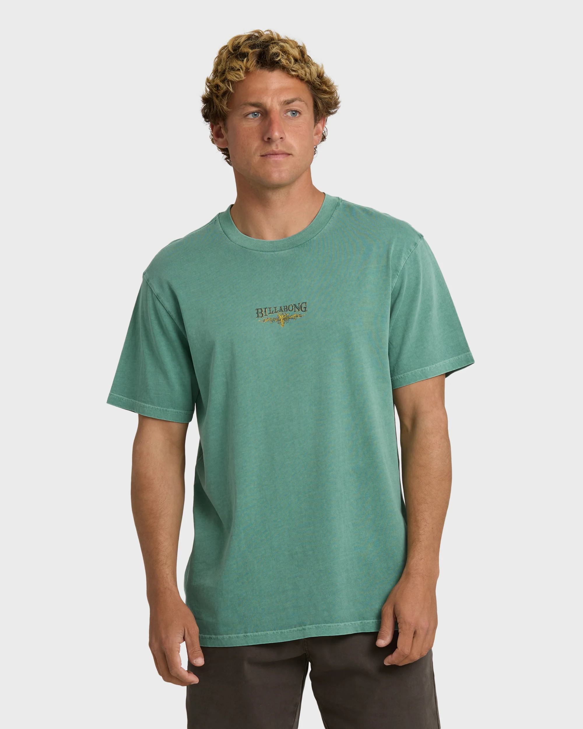 Pure Intentions Wave Washed Premium Short Sleeve T-Shirt - Sea Green - Image 3