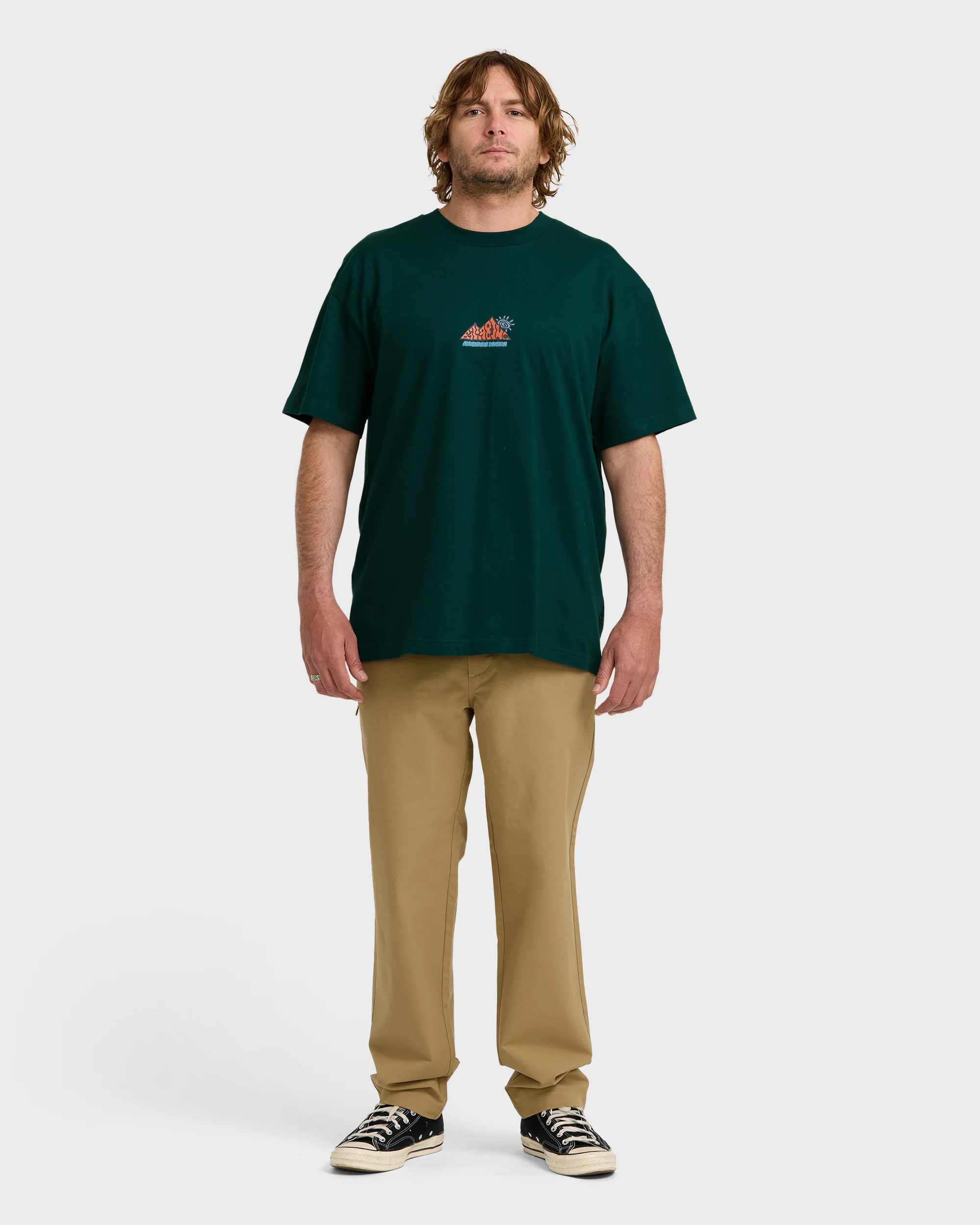 A/Div Reach The Peak OG Short Sleeve T-Shirt - Spruce Green - Image 3