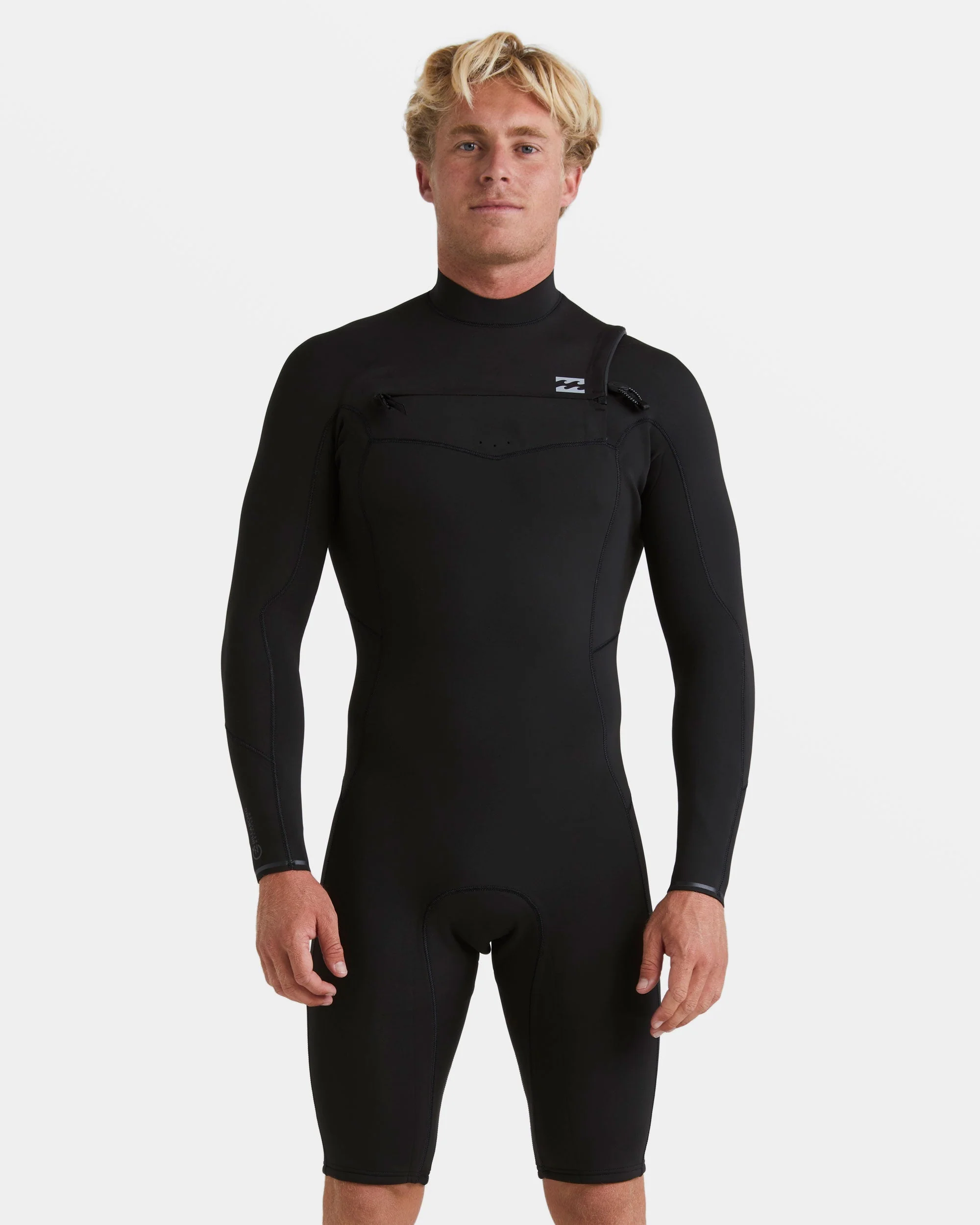 2/2mm Revolution Natural Upcycler GBS Chest Zip Long Sleeve Springsuit - Black