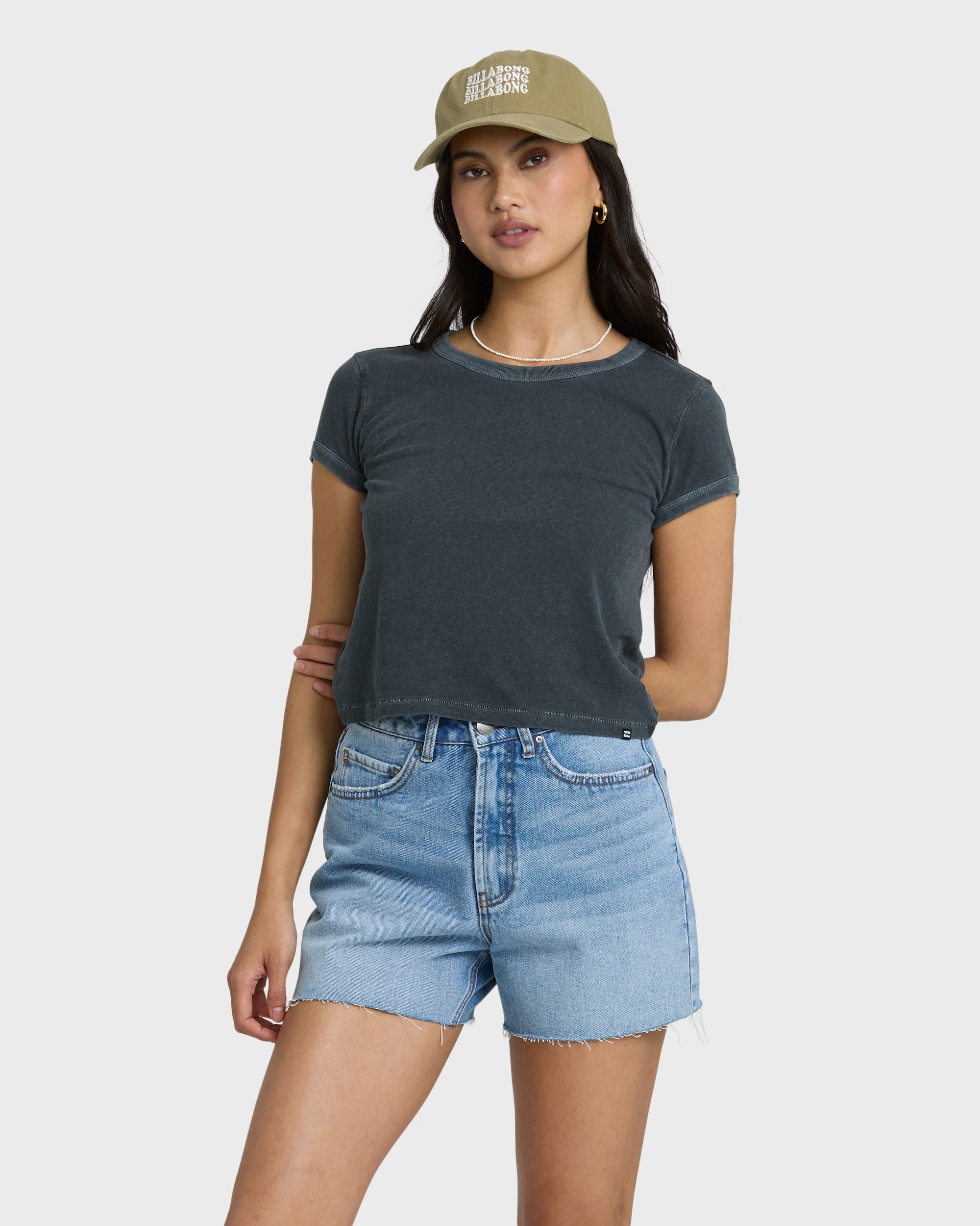 Riley Denim Shorts - Faded Indigo Fray