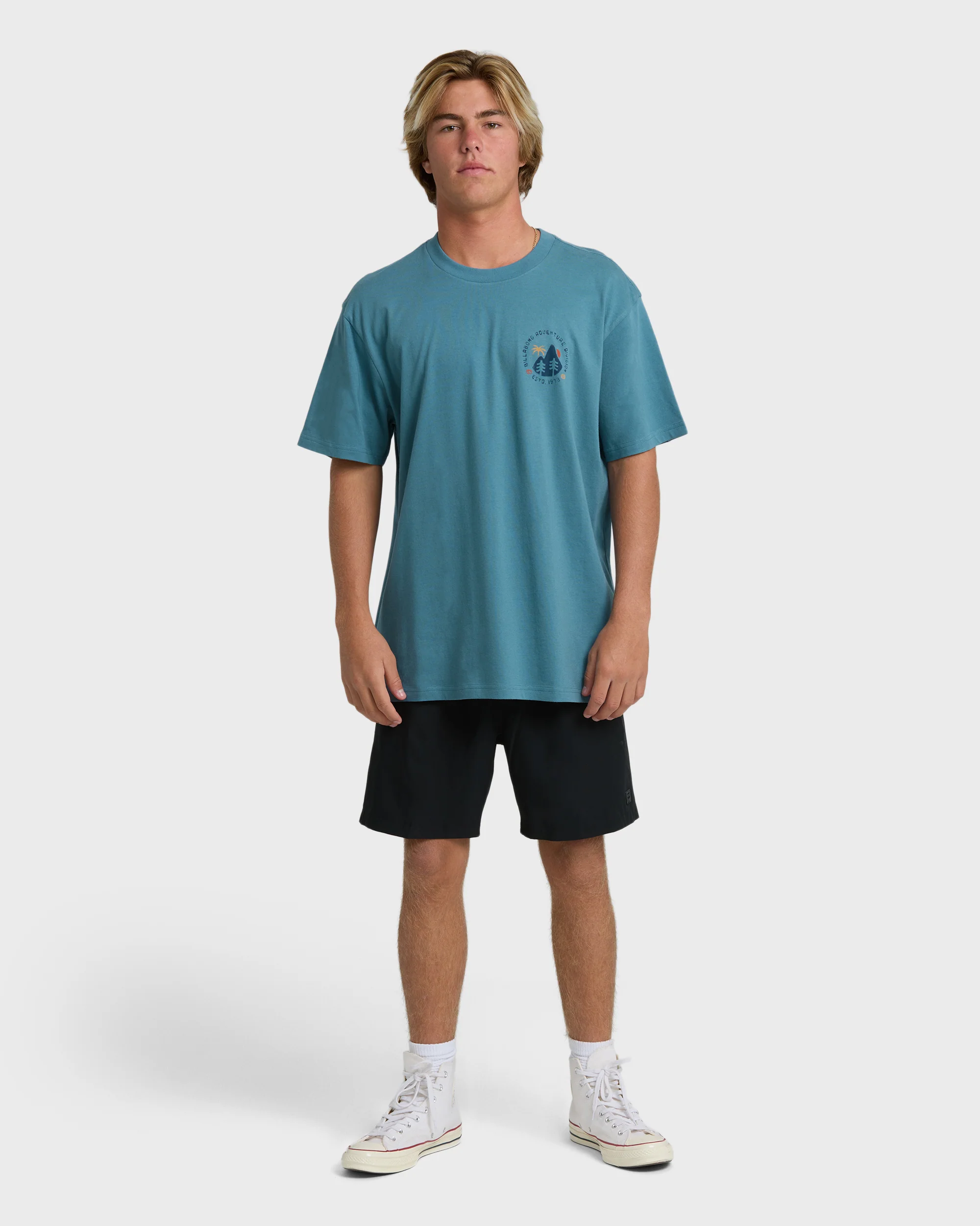 Rockies Adiv Premium Short Sleeve T-Shirt - Vintage Blue - Image 5