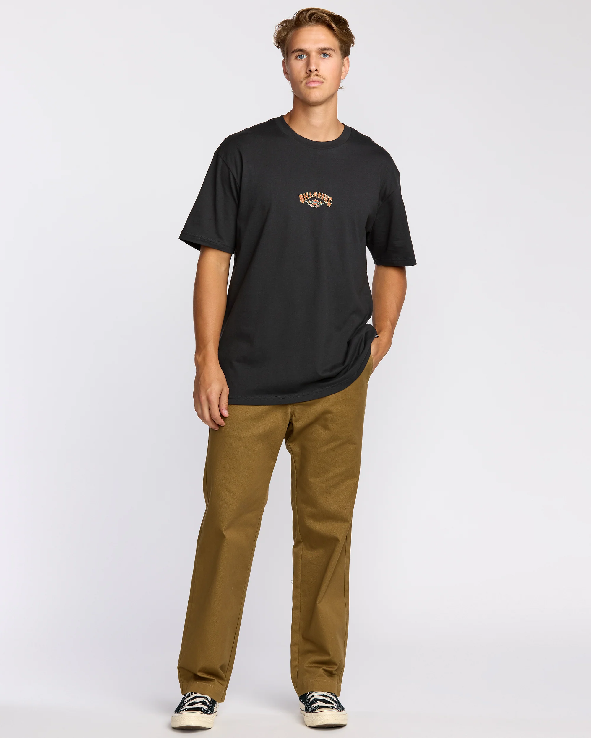 Rose Arch Regular Short Sleeve T-Shirt - Washed Black - Image 5