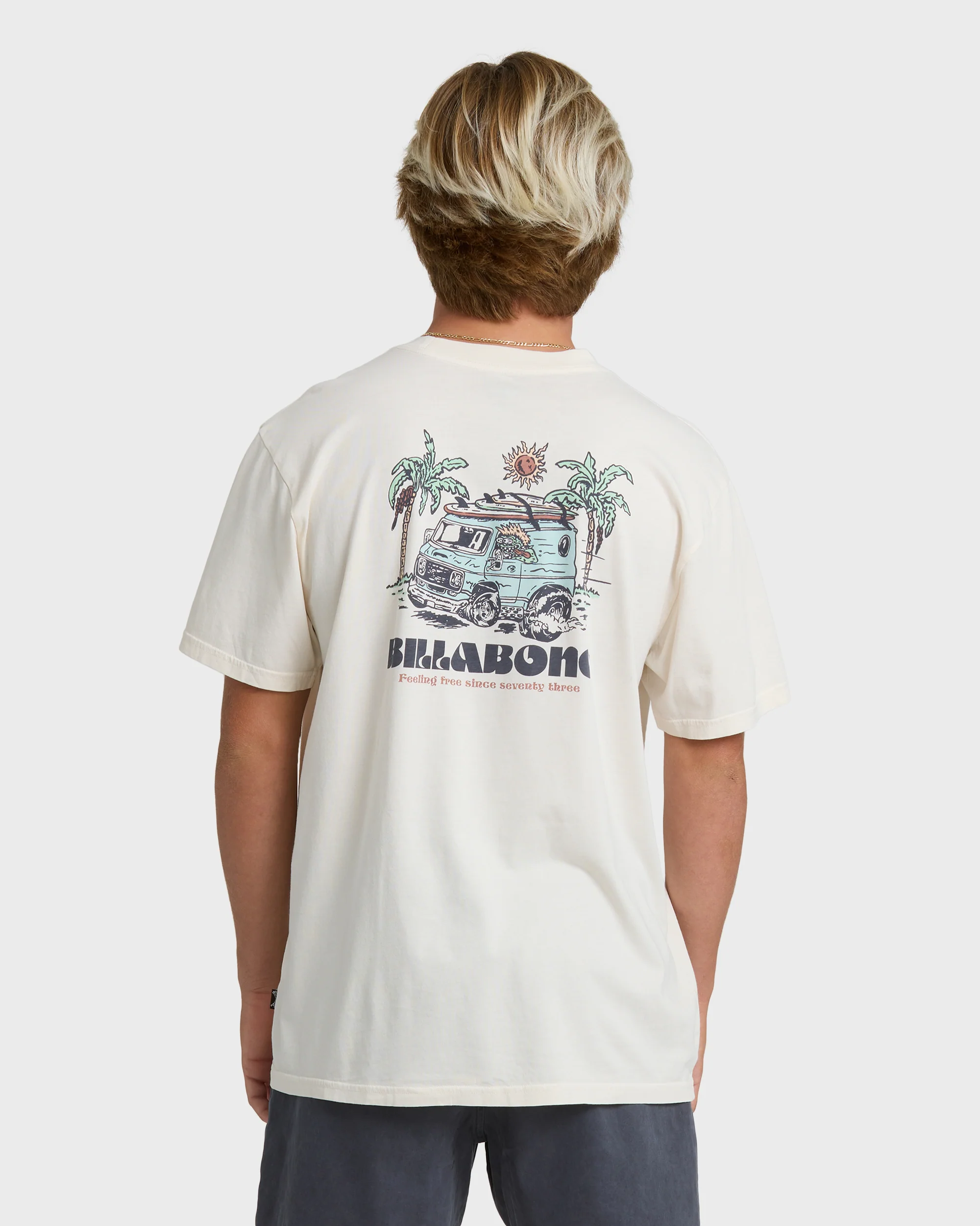 Rush To Relax Wave Washed Premium Short Sleeve T-Shirt - Off White