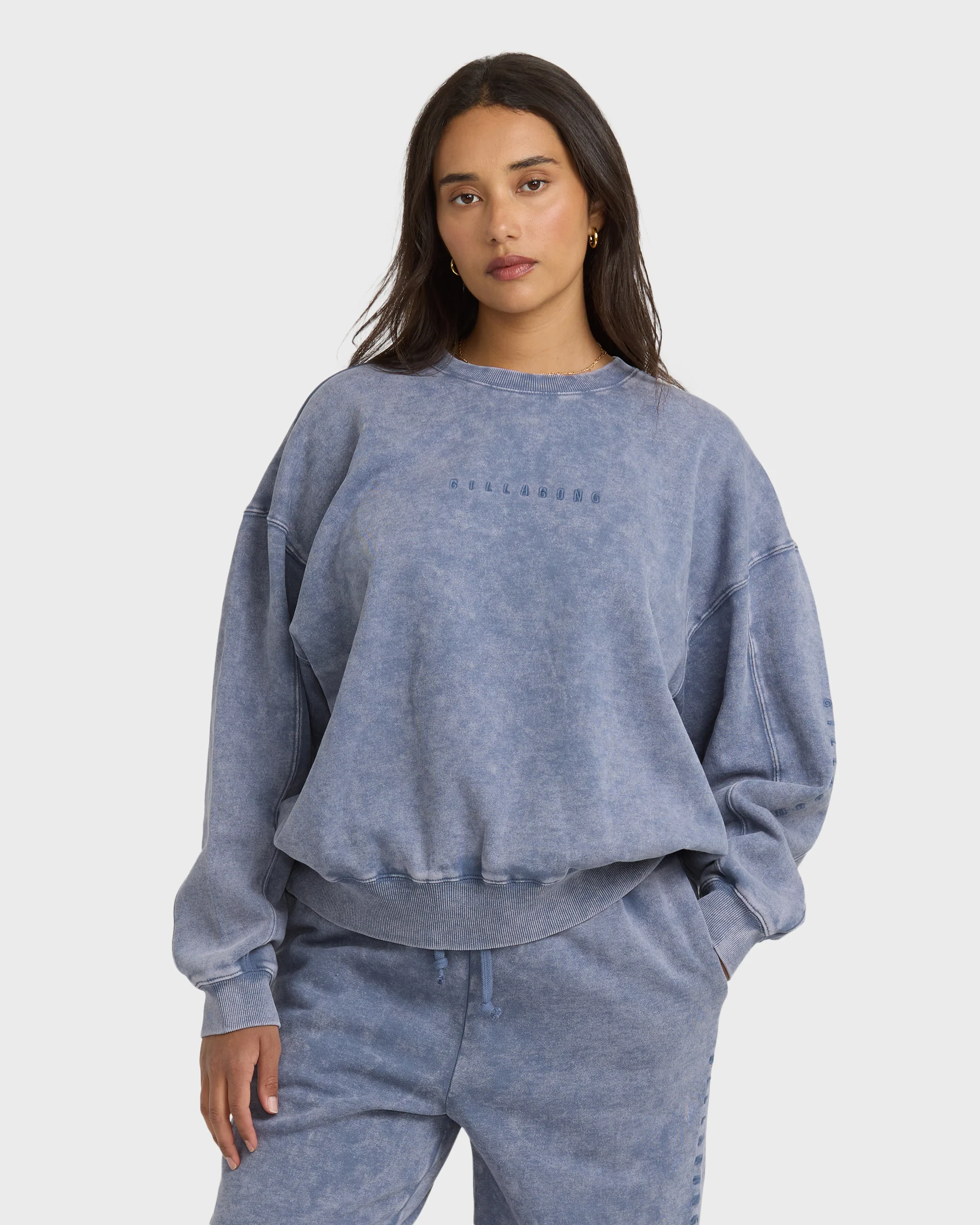 Saltwashed Kendal Crewneck Sweatshirt - Stone Blue - Image 4