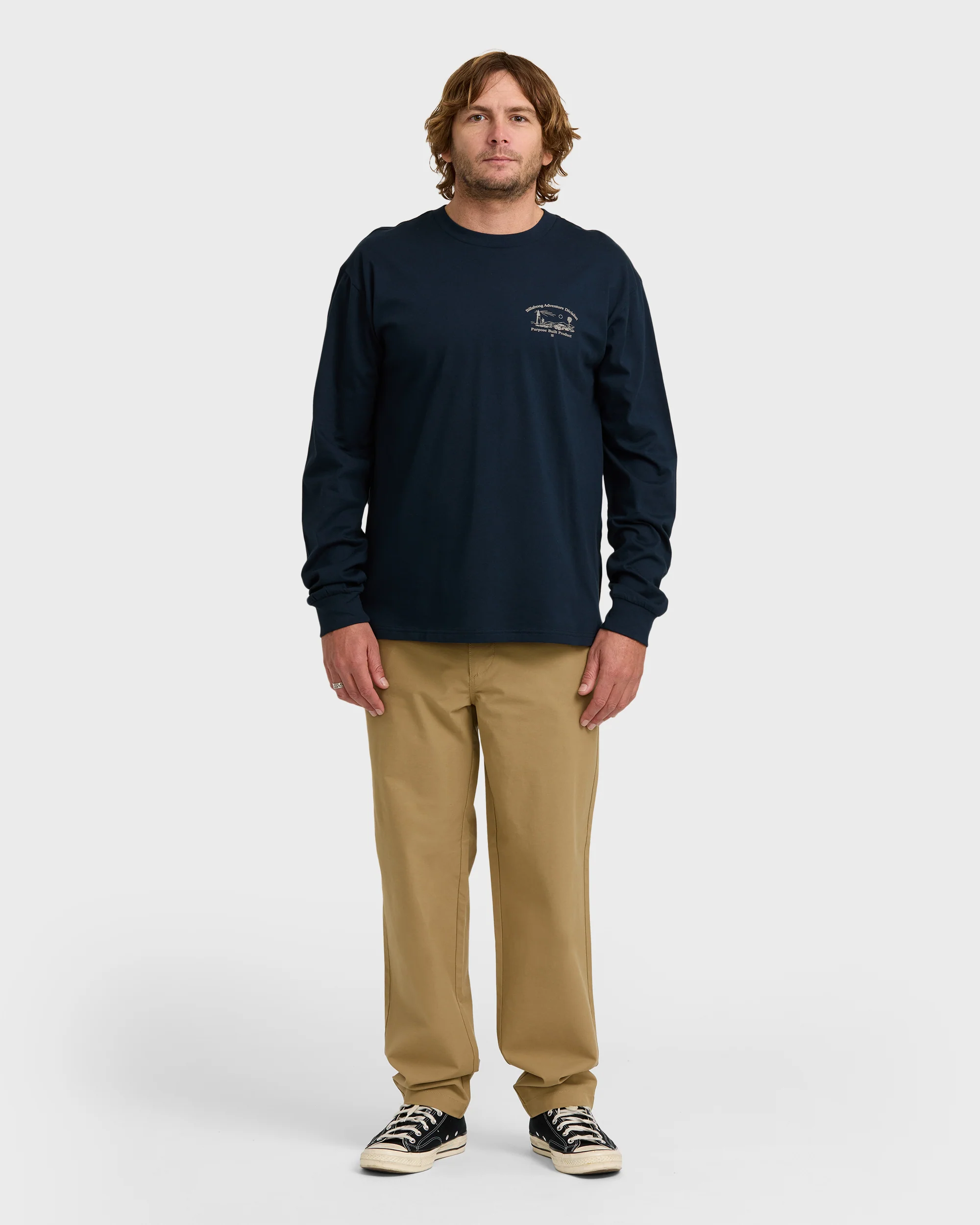 A/Div Scenic Route Long Sleeve T-Shirt - Navy - Image 3