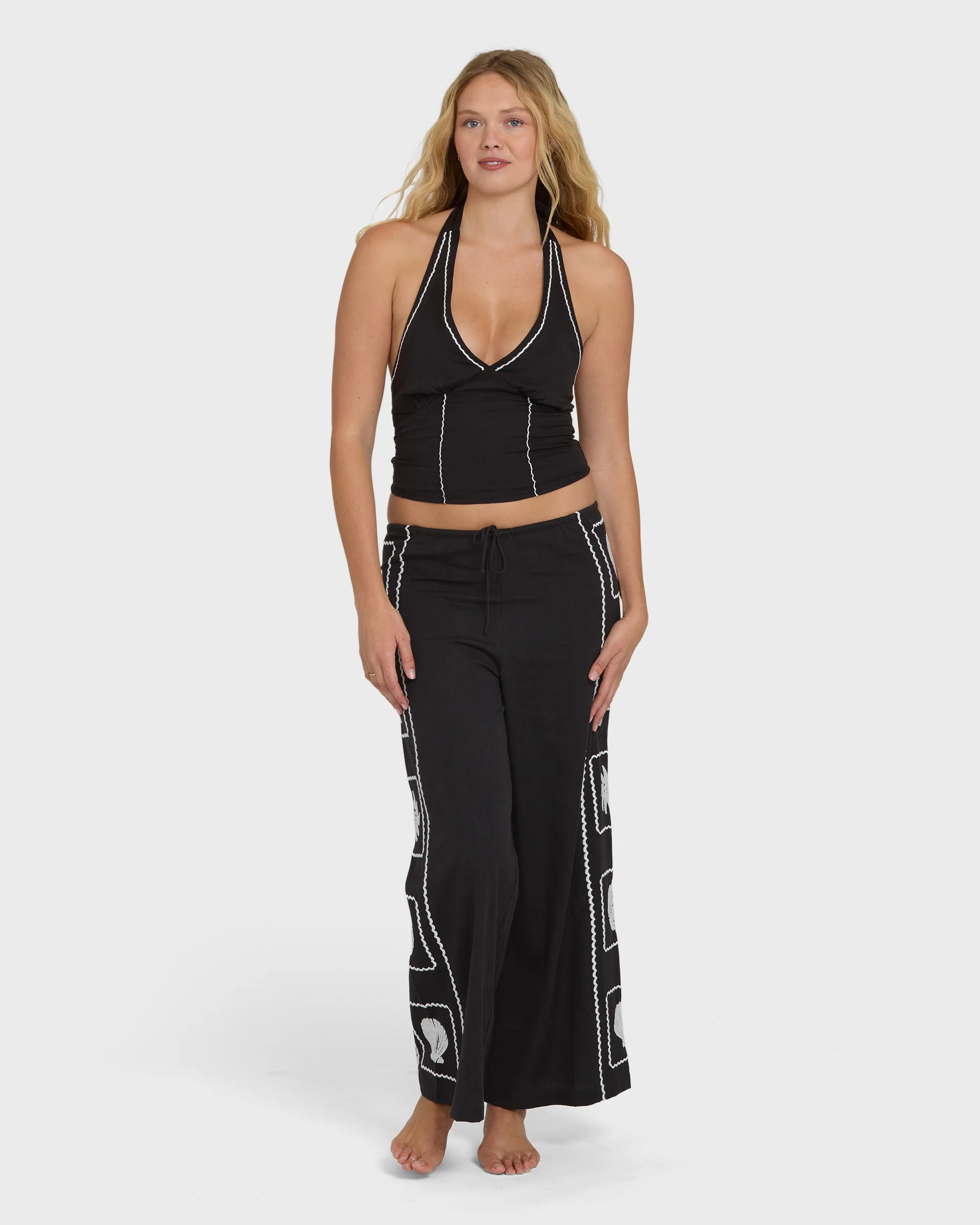 Sea Side Dreamer Pants - Black Sands
