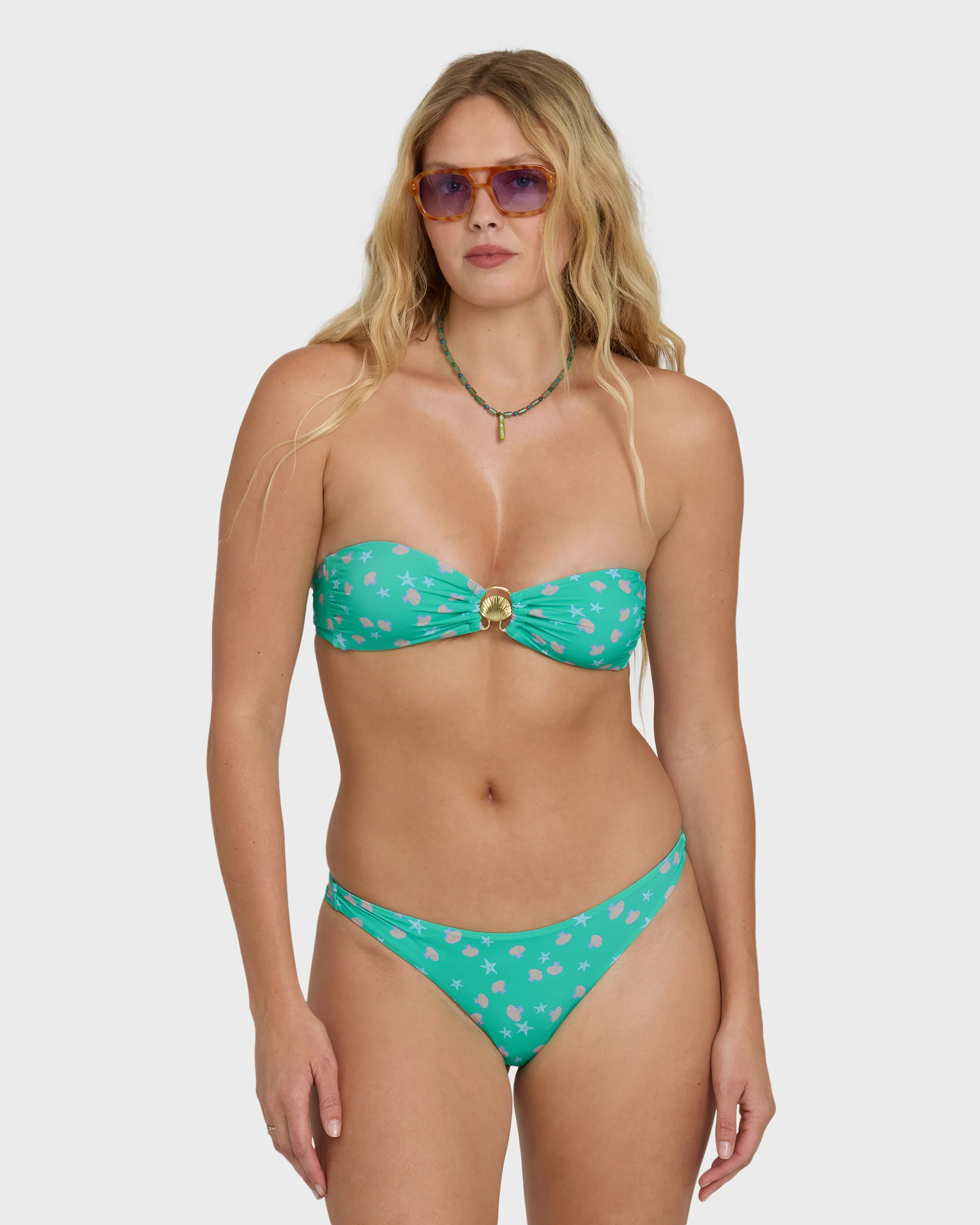 Ship Wrecked Tanga Bikini Bottoms - Green Tropics - Image 2