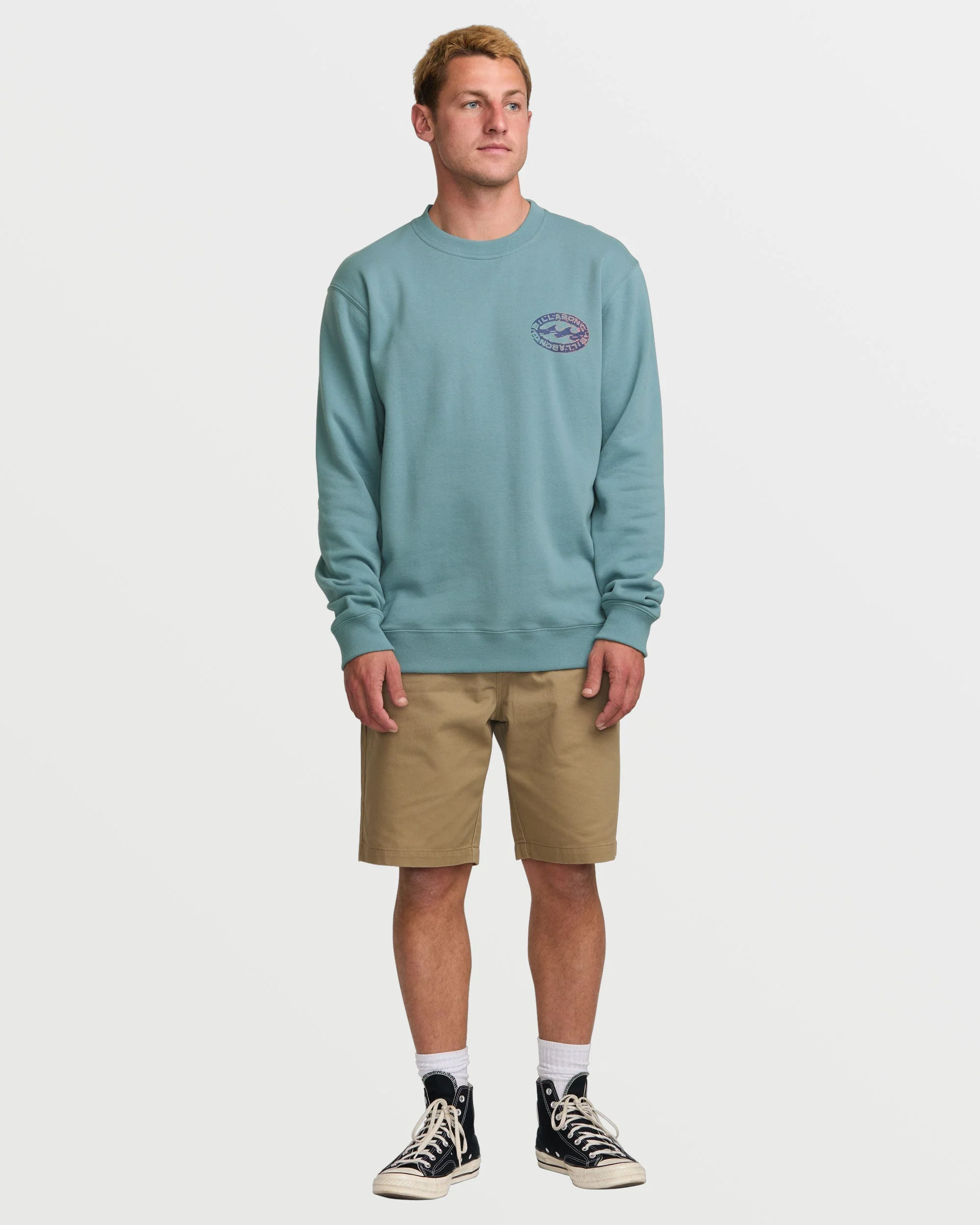 Short Sands Crew Sweatshirt - Washed Blue - Image 5
