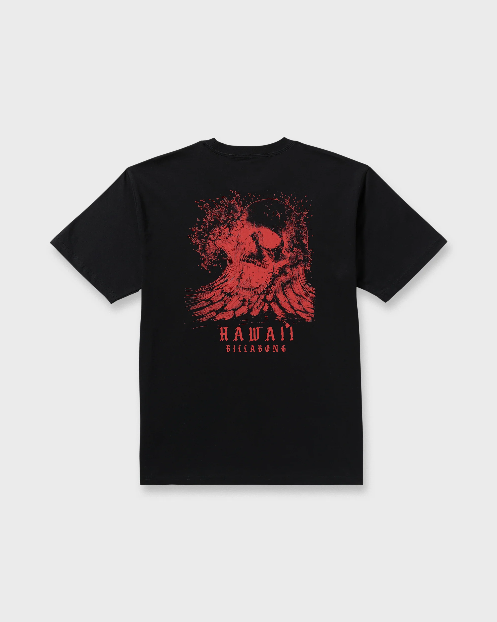 Skull Wave Hi Regular Short Sleeve T-Shirt - Black - Image 7