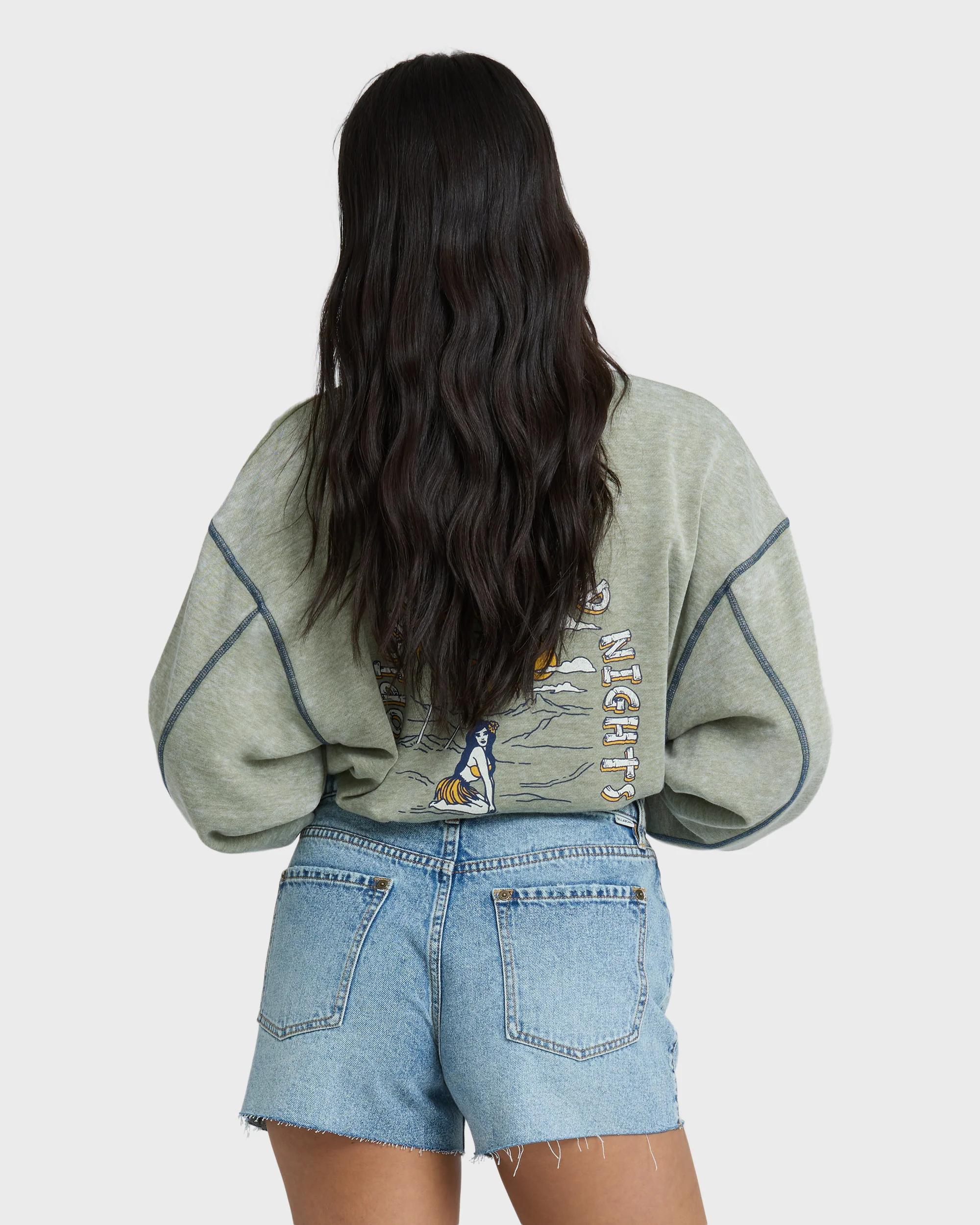 Sling Denim Shorts - Pacific Blue - Image 4