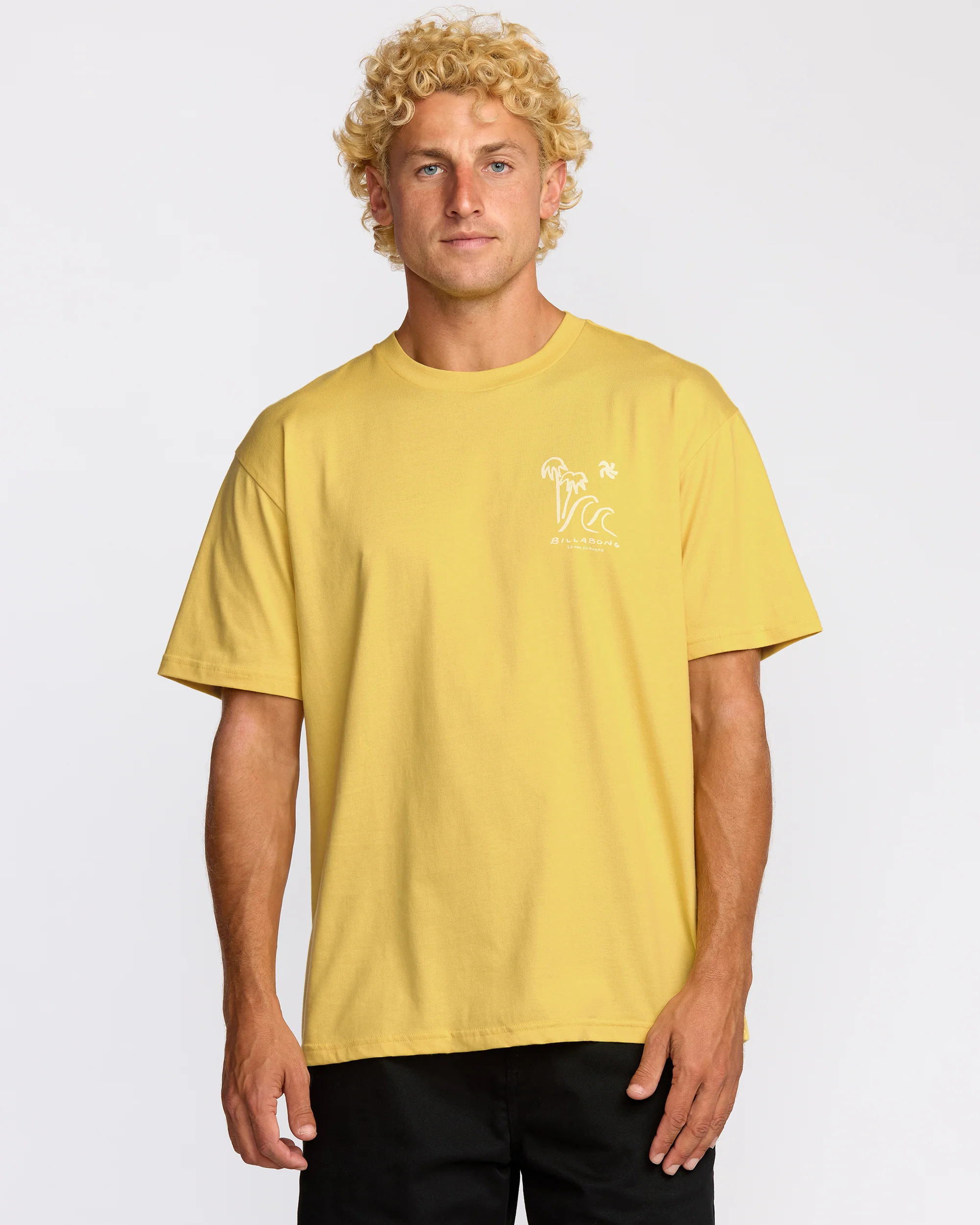 So Far Regular Short Sleeve T-Shirt - Dust Yellow - Image 3