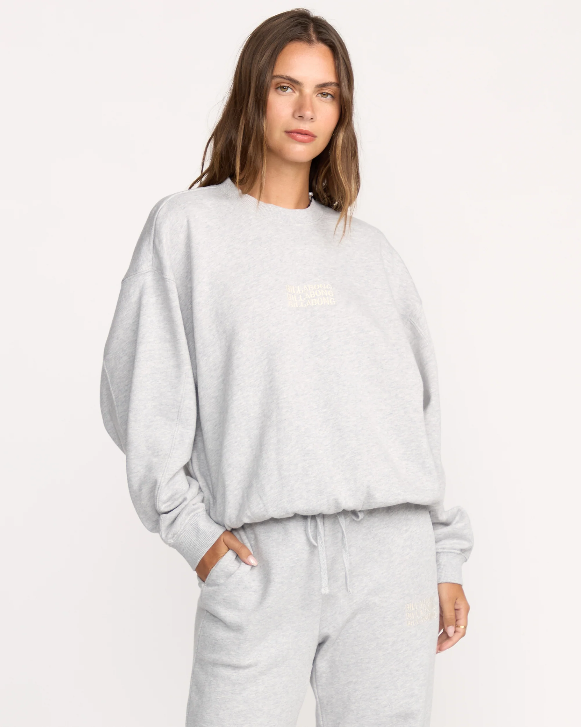 So Sunny Kendal Crewneck Sweatshirt - Heather Grey