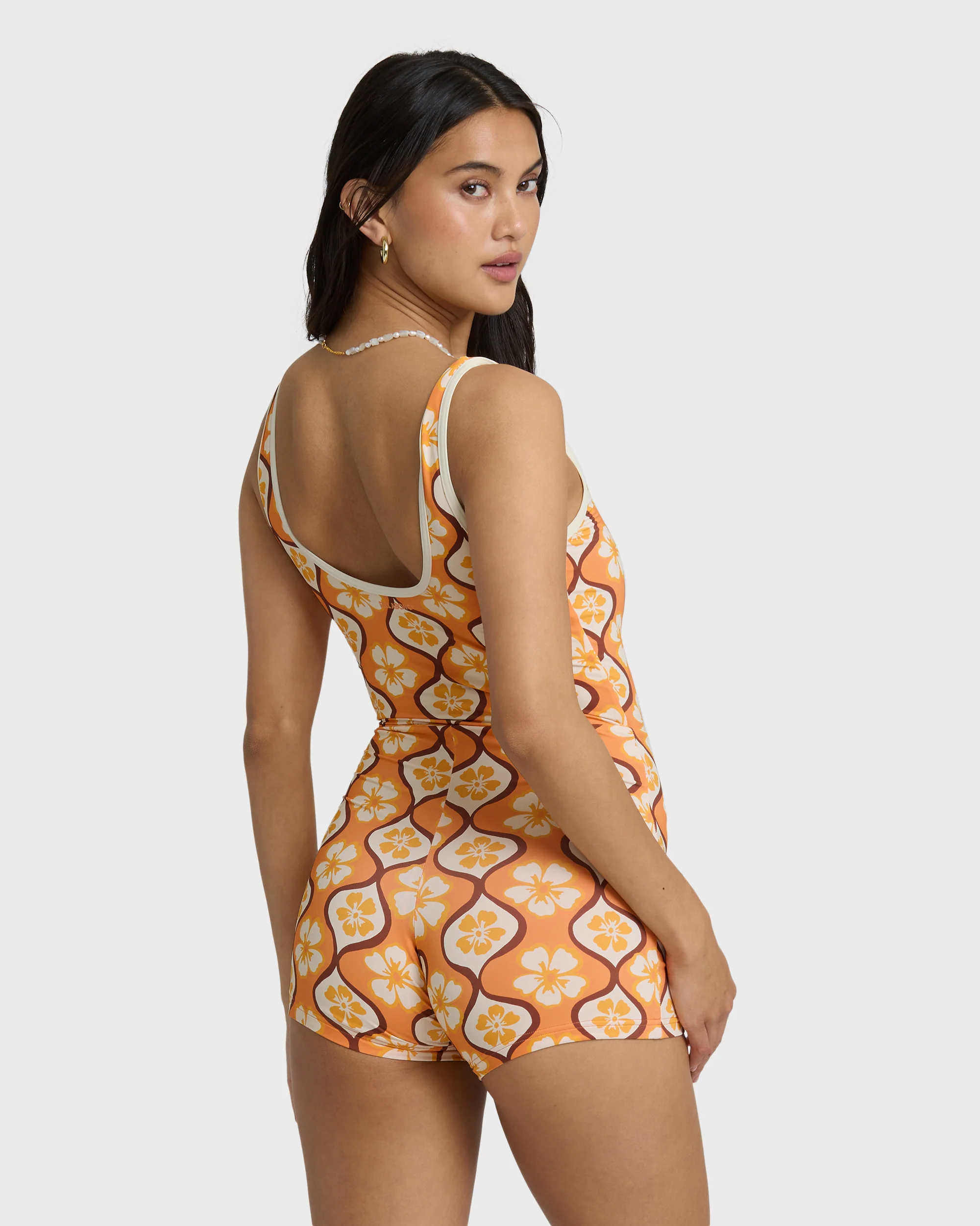 Sol Groove Retro Surf Suit - Tangerine - Image 8