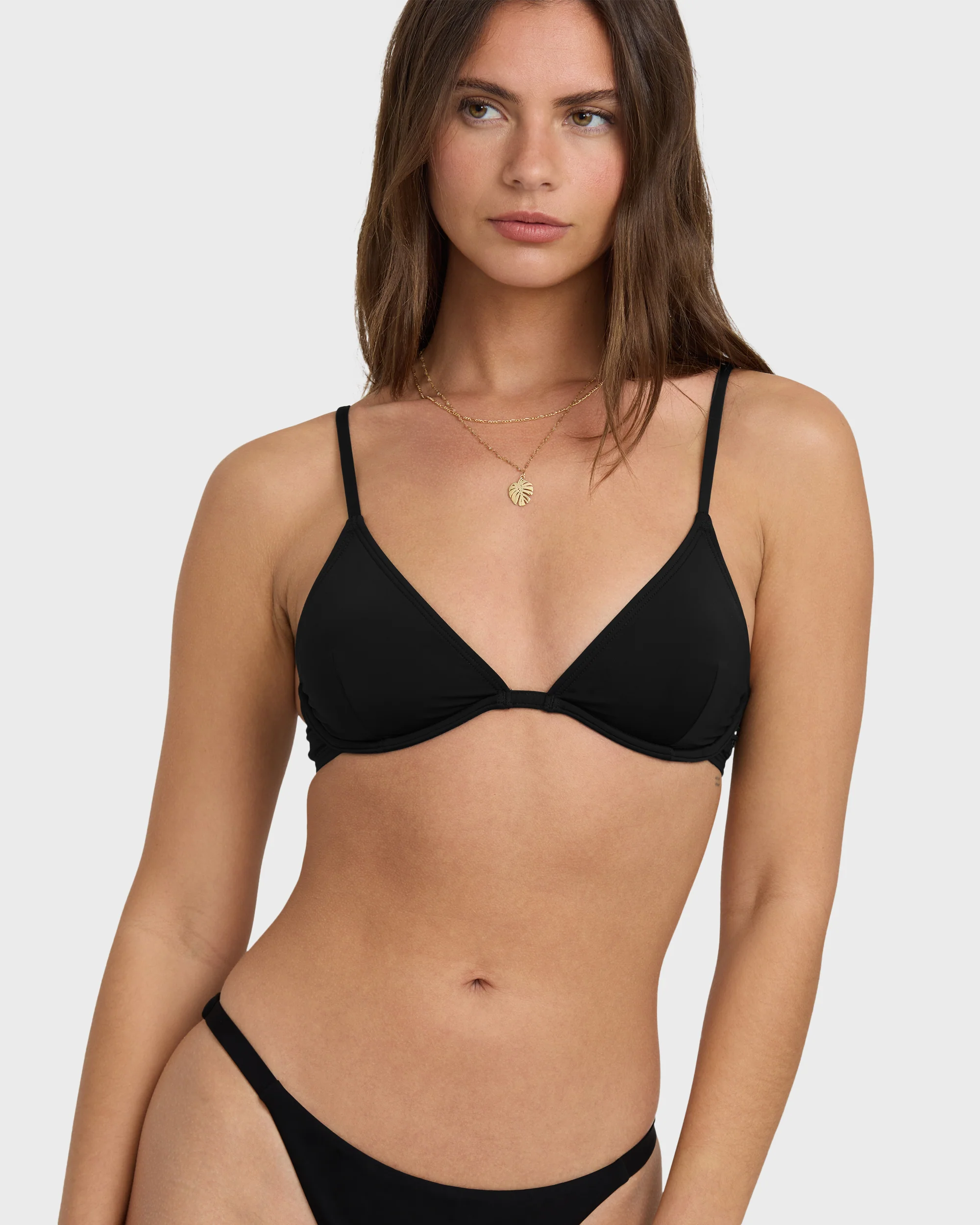 Sol Searcher Reese Underwire Bikini Top - Black Pebble - Image 2