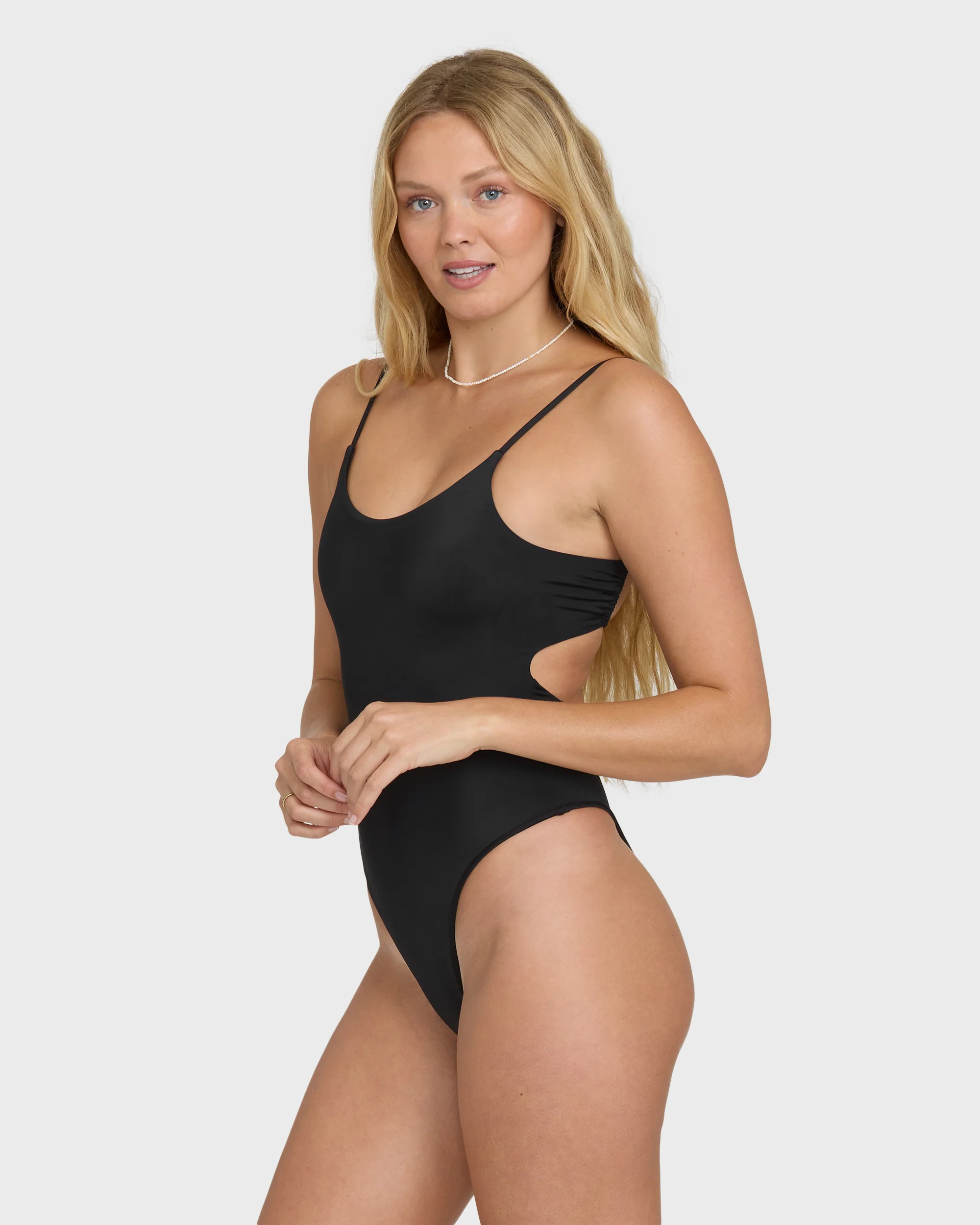 Sol Searcher Sloane One Piece Swimsuit - Black Pebble - Image 3