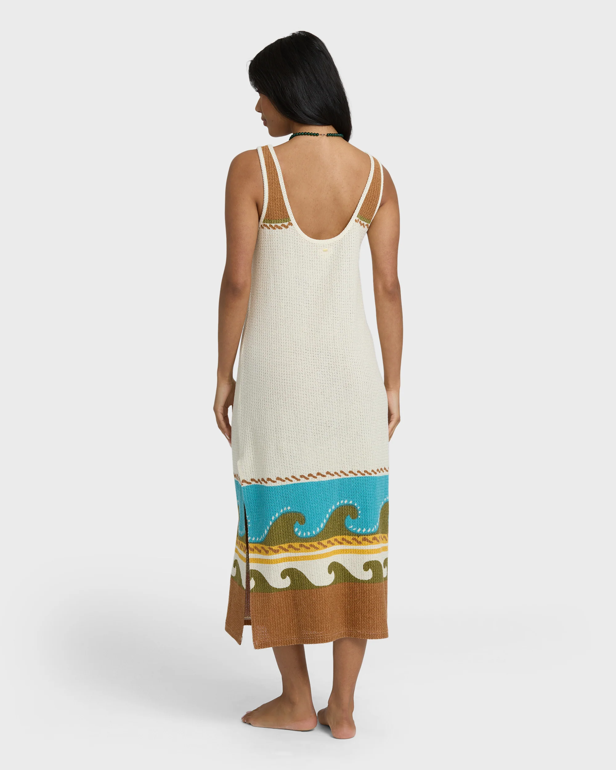 Solar Babe Midi Dress - Caramel Cafe - Image 3