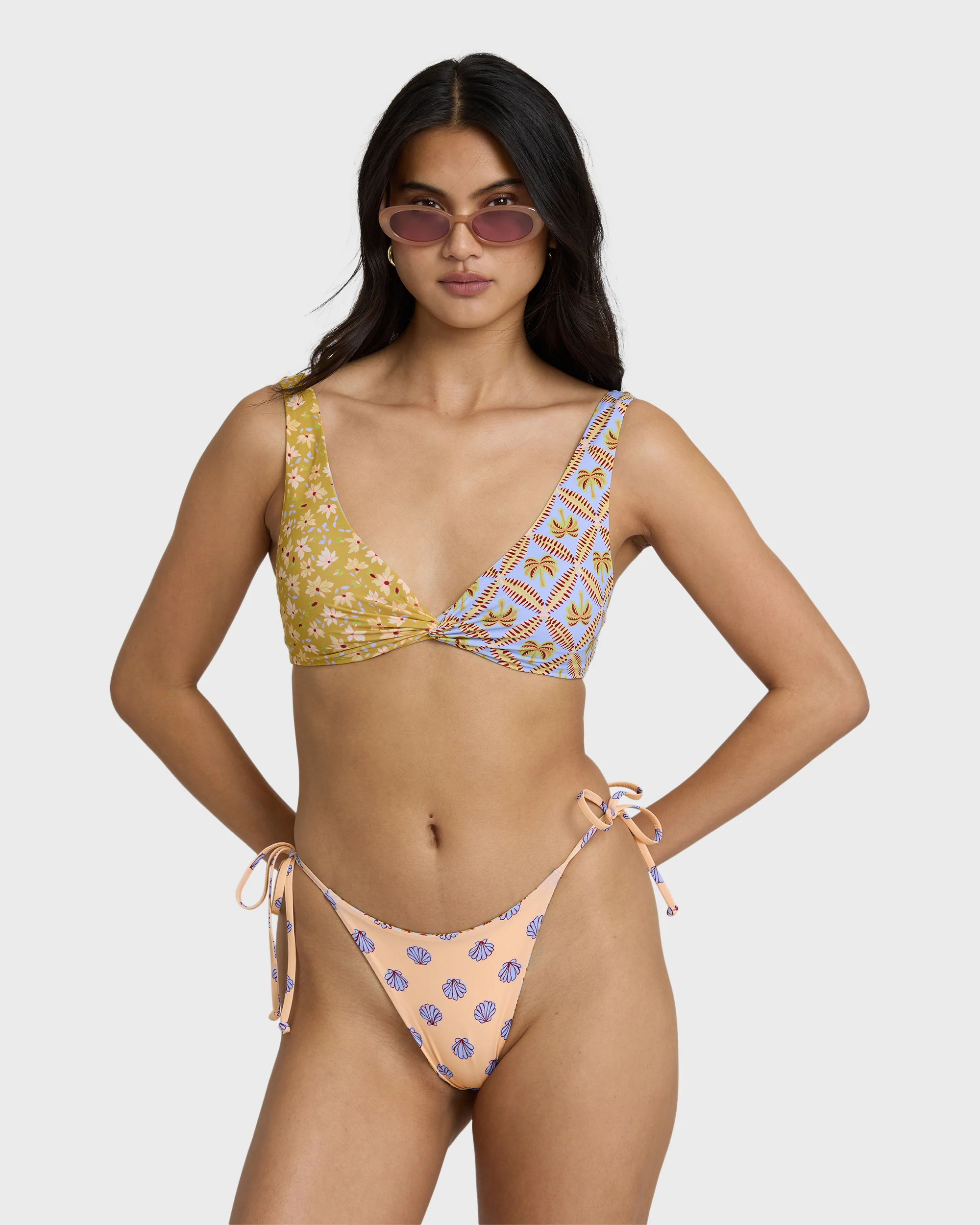 Soul Stoke Reversible Tie-side Hike Medium Bikini Bottom - Twilight Blue - Image 9