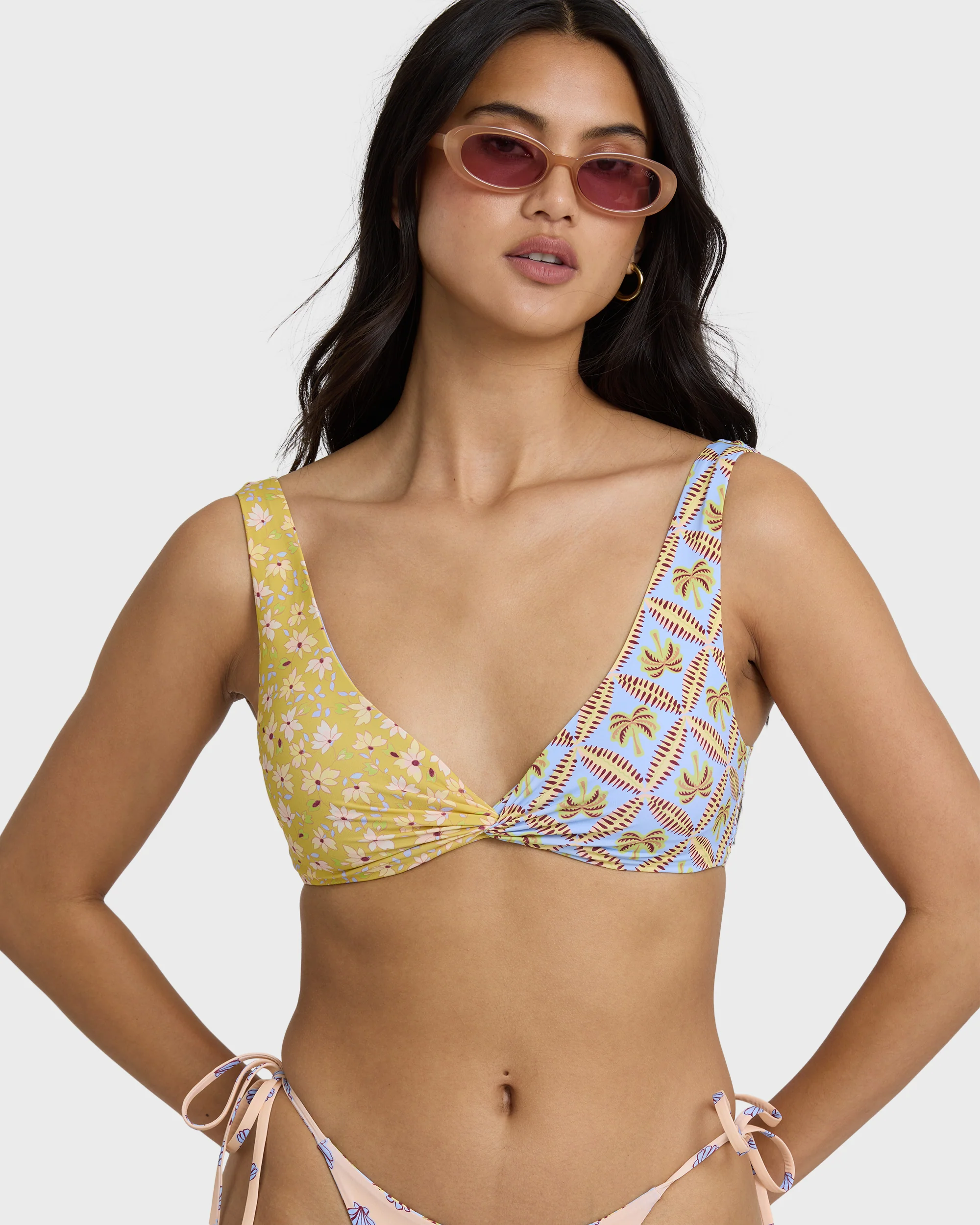 Soul Stoke Twist Tank Swim Tank Bikini Top - Twilight Blue - Image 7