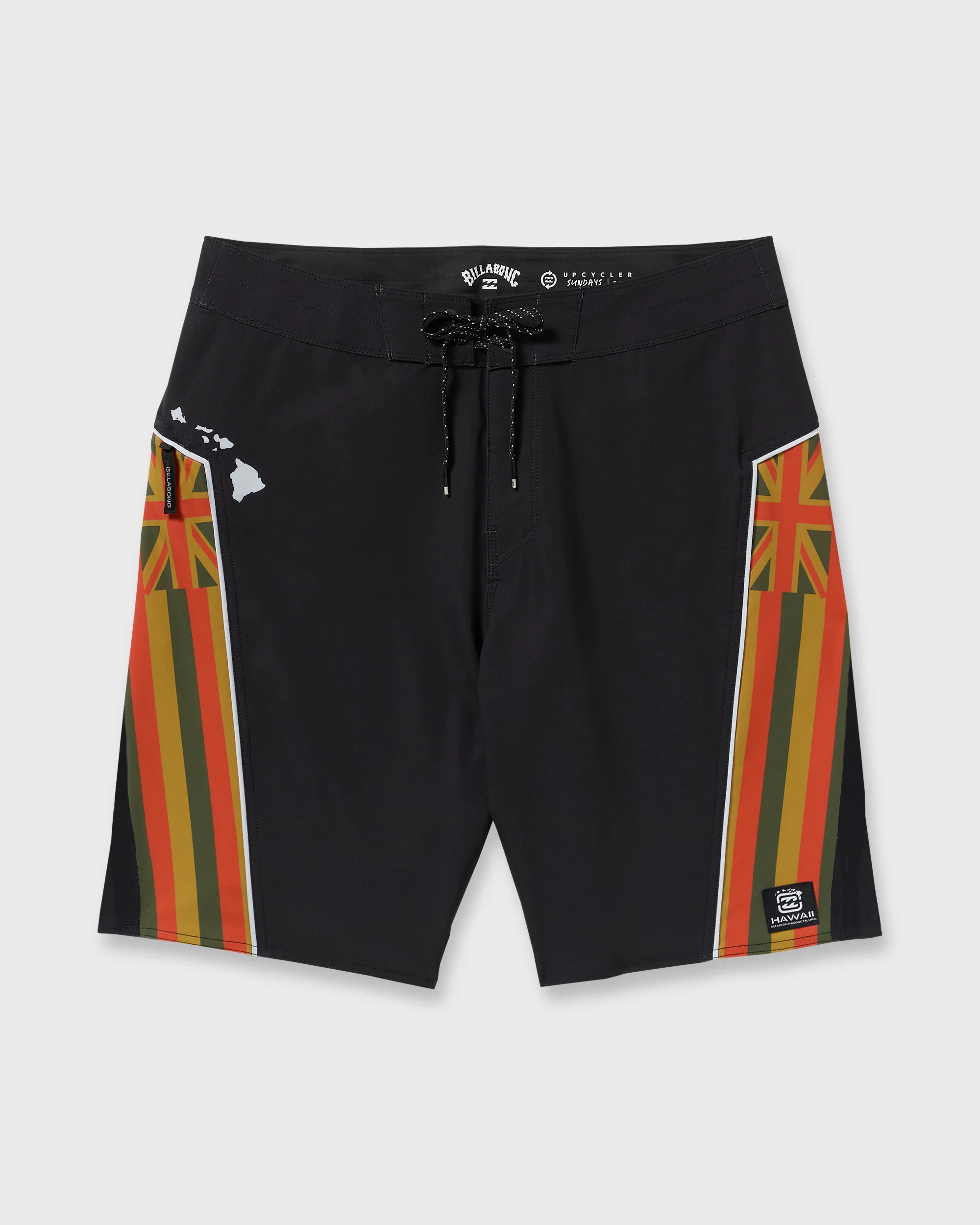 Straddie Pro Hi 20" Boardshorts - Rasta - Image 8