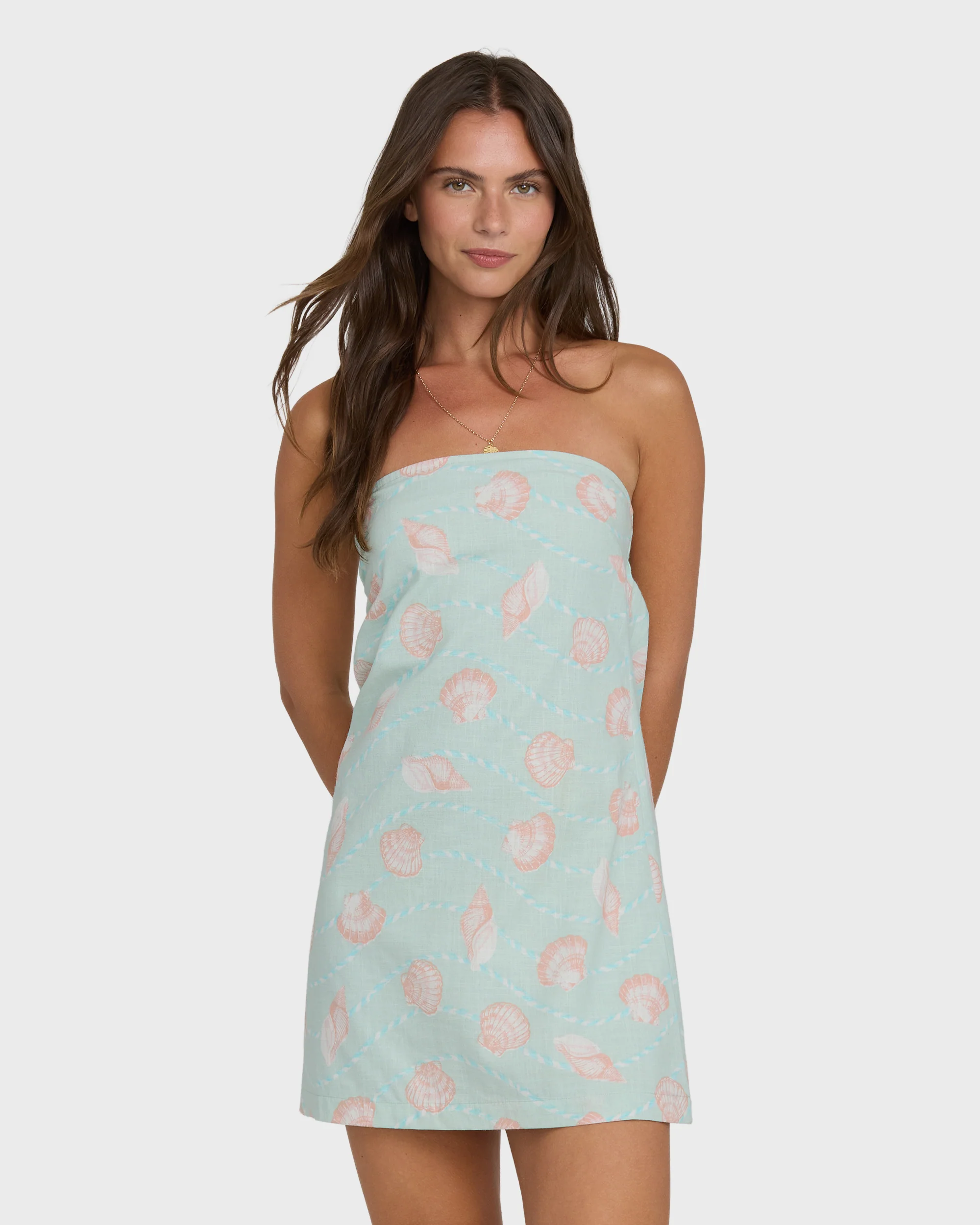 Summer Glow Mini Dress - Agave