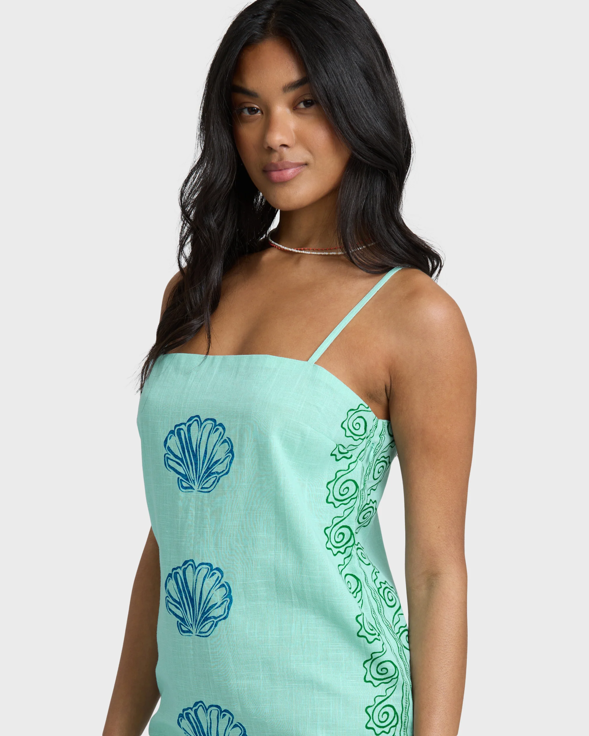 Sun Rays Mini Dress - Pool Blue - Image 3
