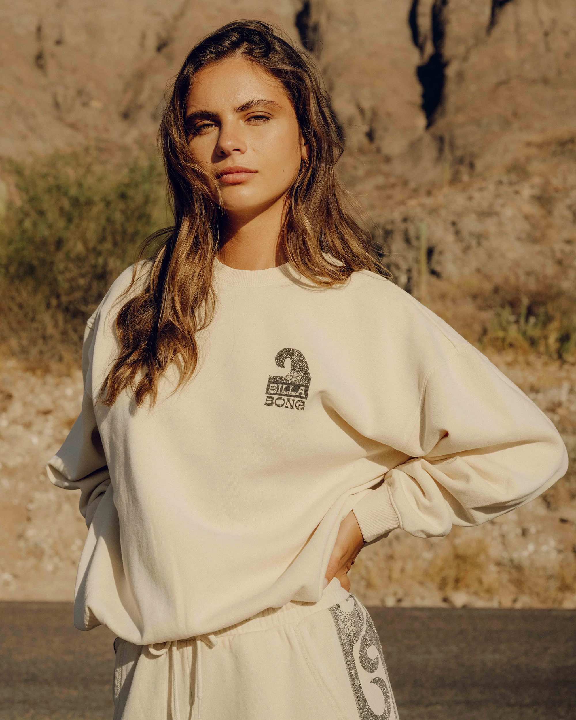 Sun Wave Livin Kendal Crewneck Sweatshirt - Whitecap