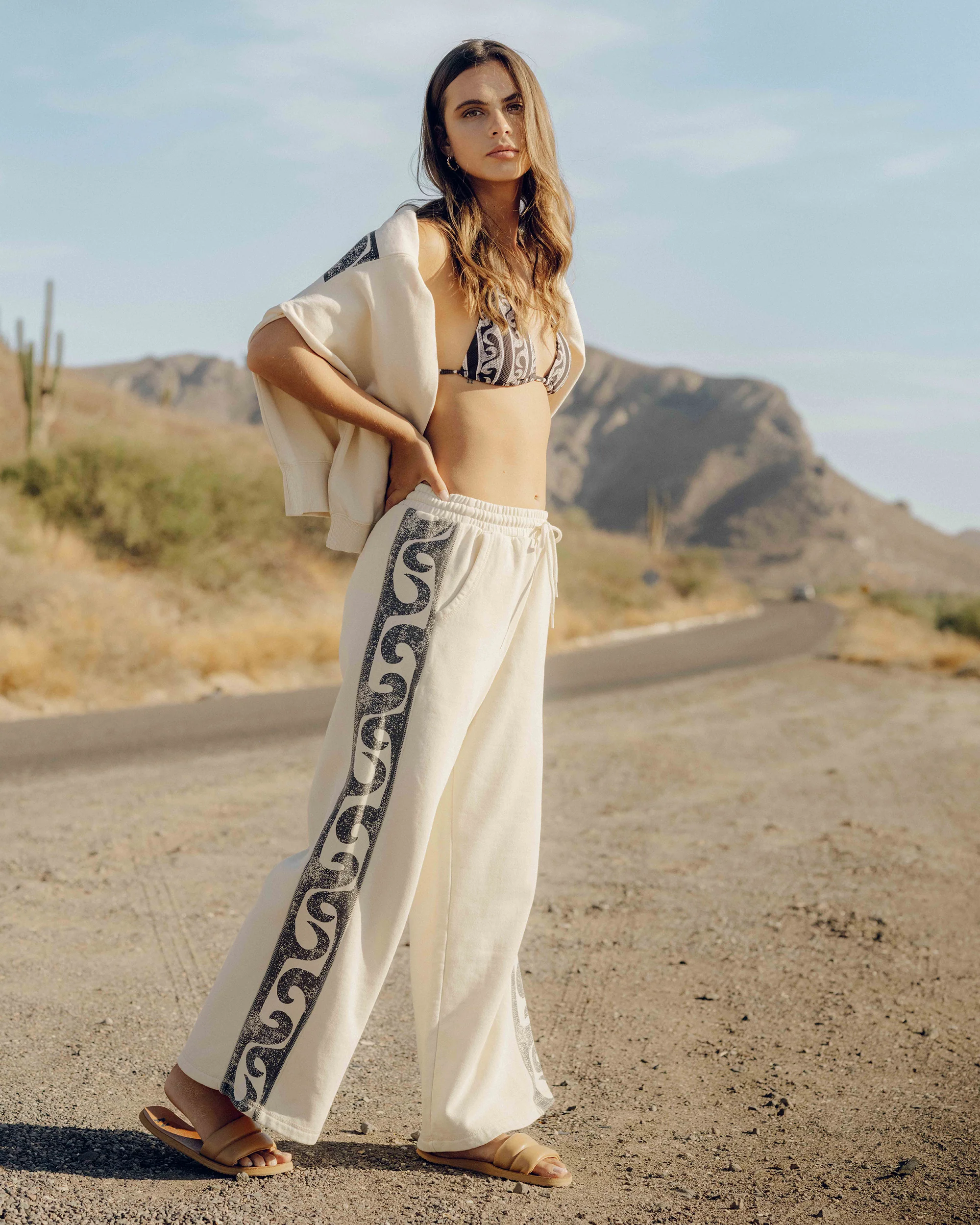 Sun Wave Sweatpants - Whitecap