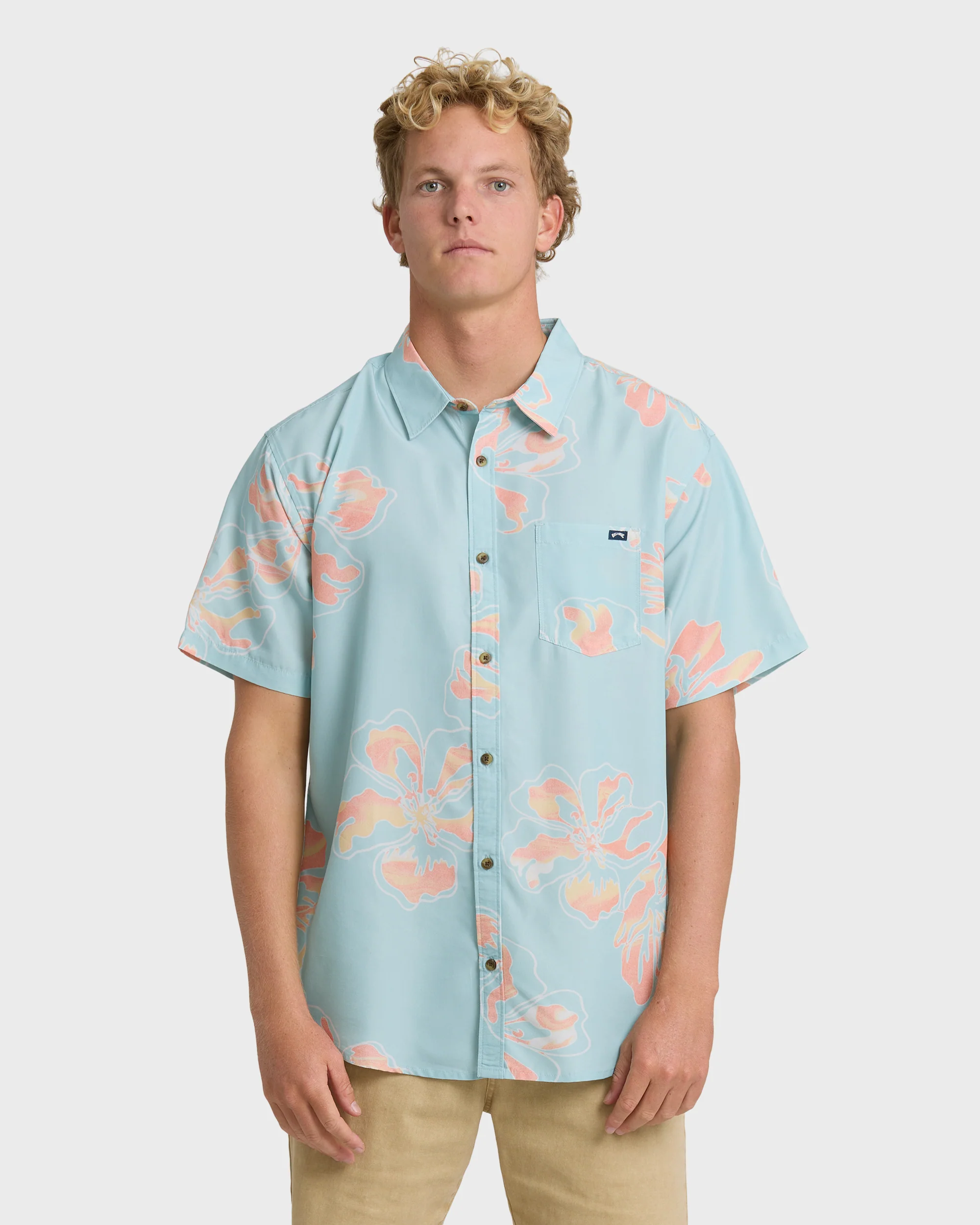 Sundays Lounge Short Sleeve Shirt - Corydalis Blue
