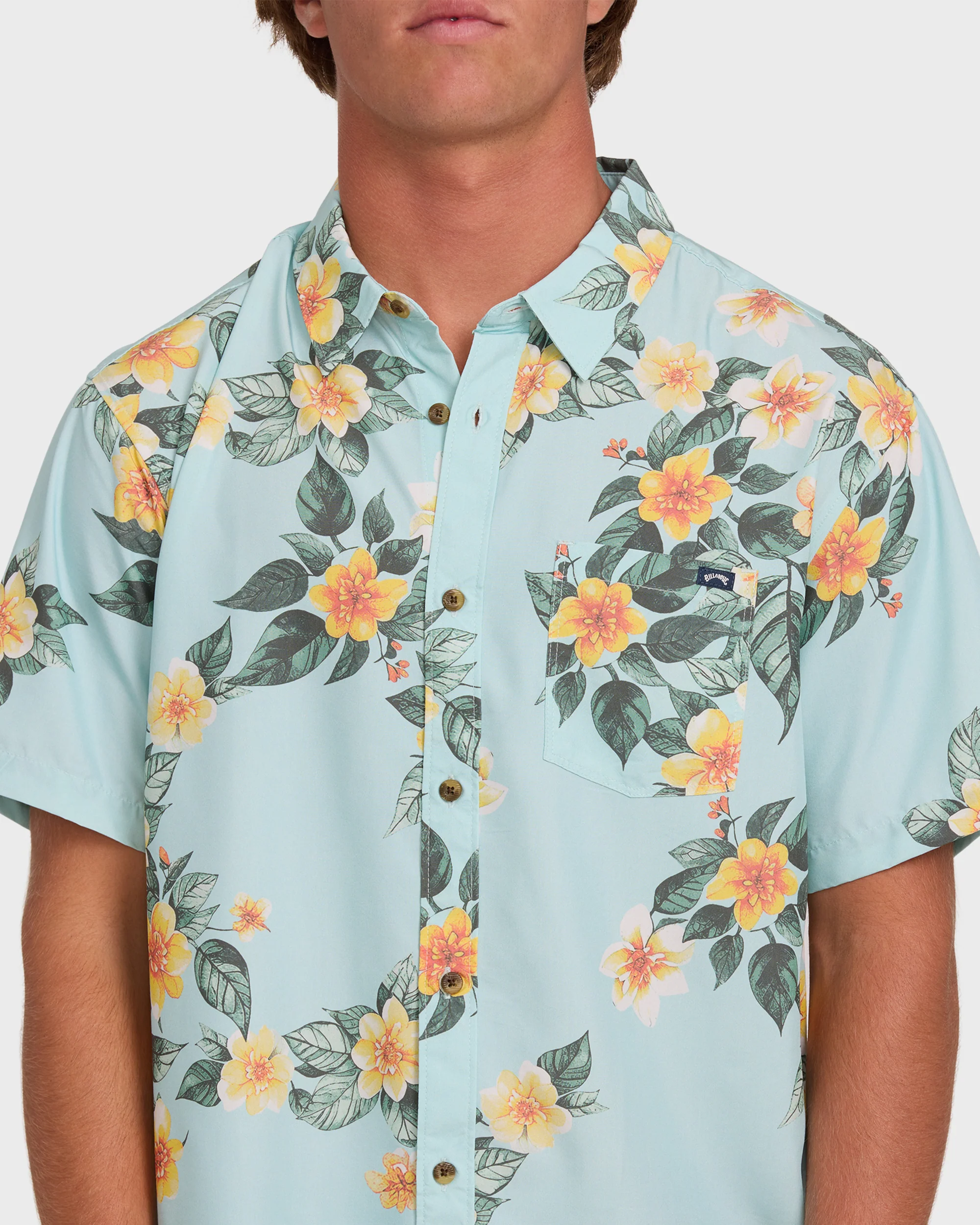 Sundays Lounge Short Sleeve Shirt - Dusty Blue - Image 2