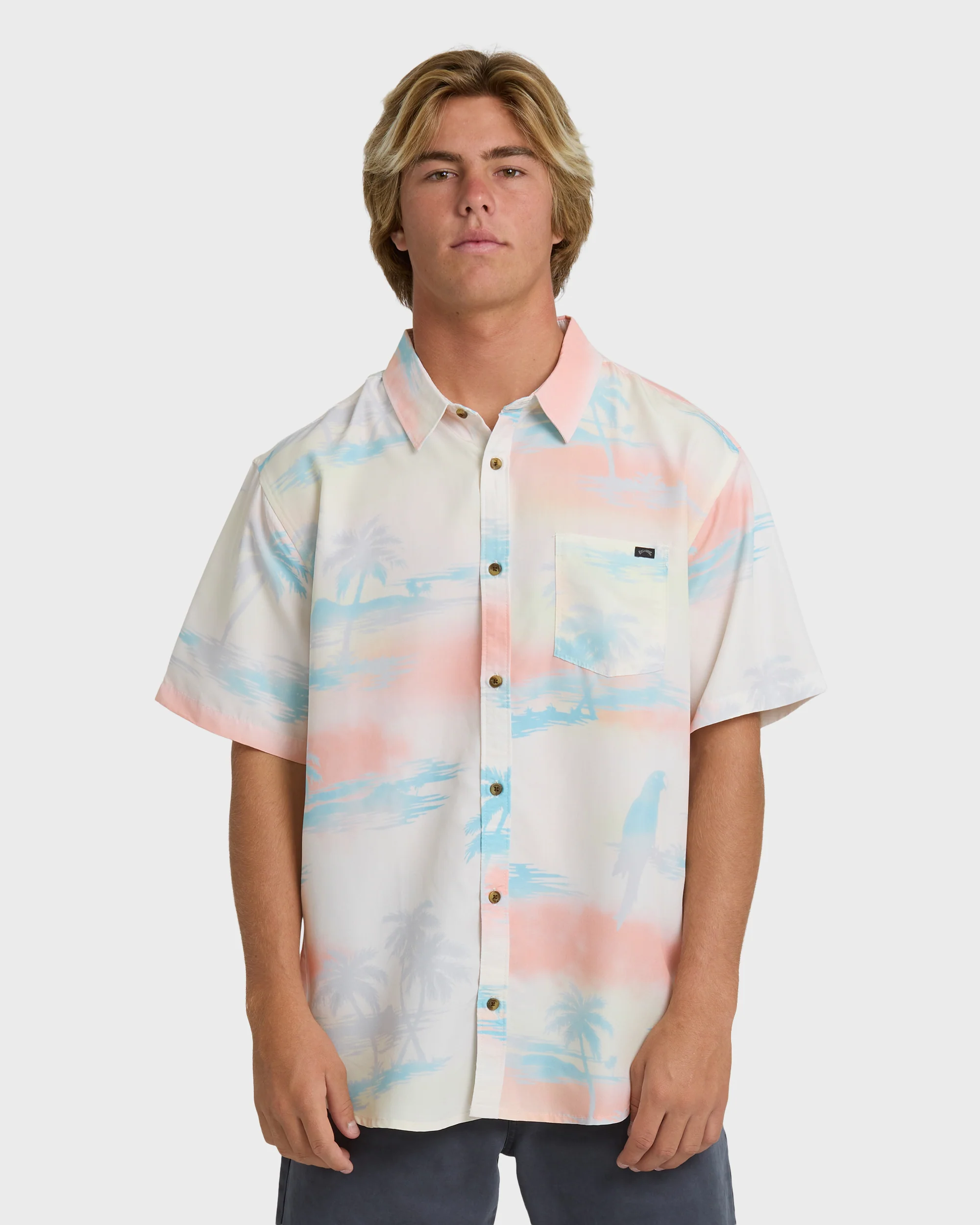 Sundays Lounge Short Sleeve Shirt - Off White