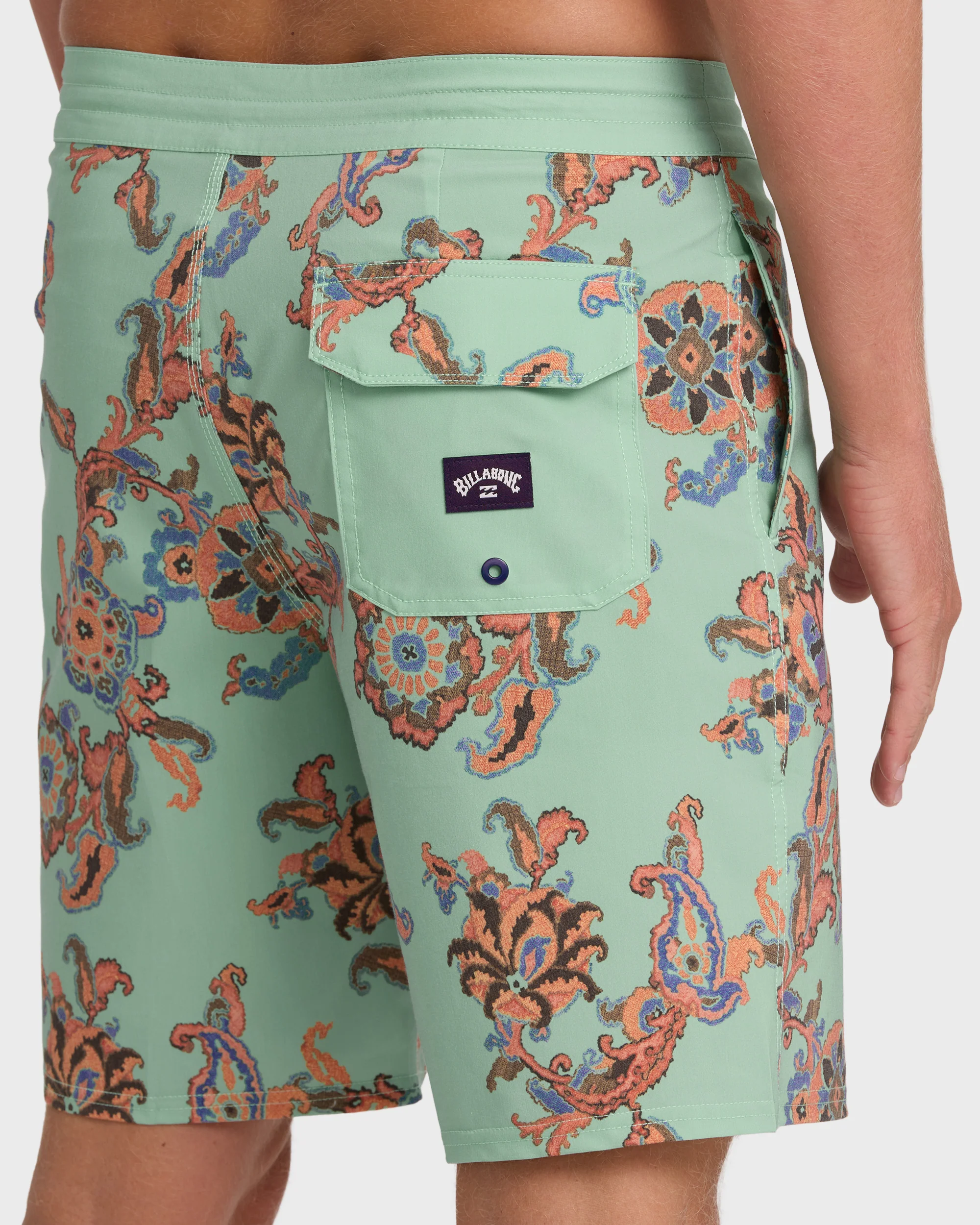 Sundays Lo Tide 18" Boardshorts - Granite Green Multi - Granite Green - Image 6
