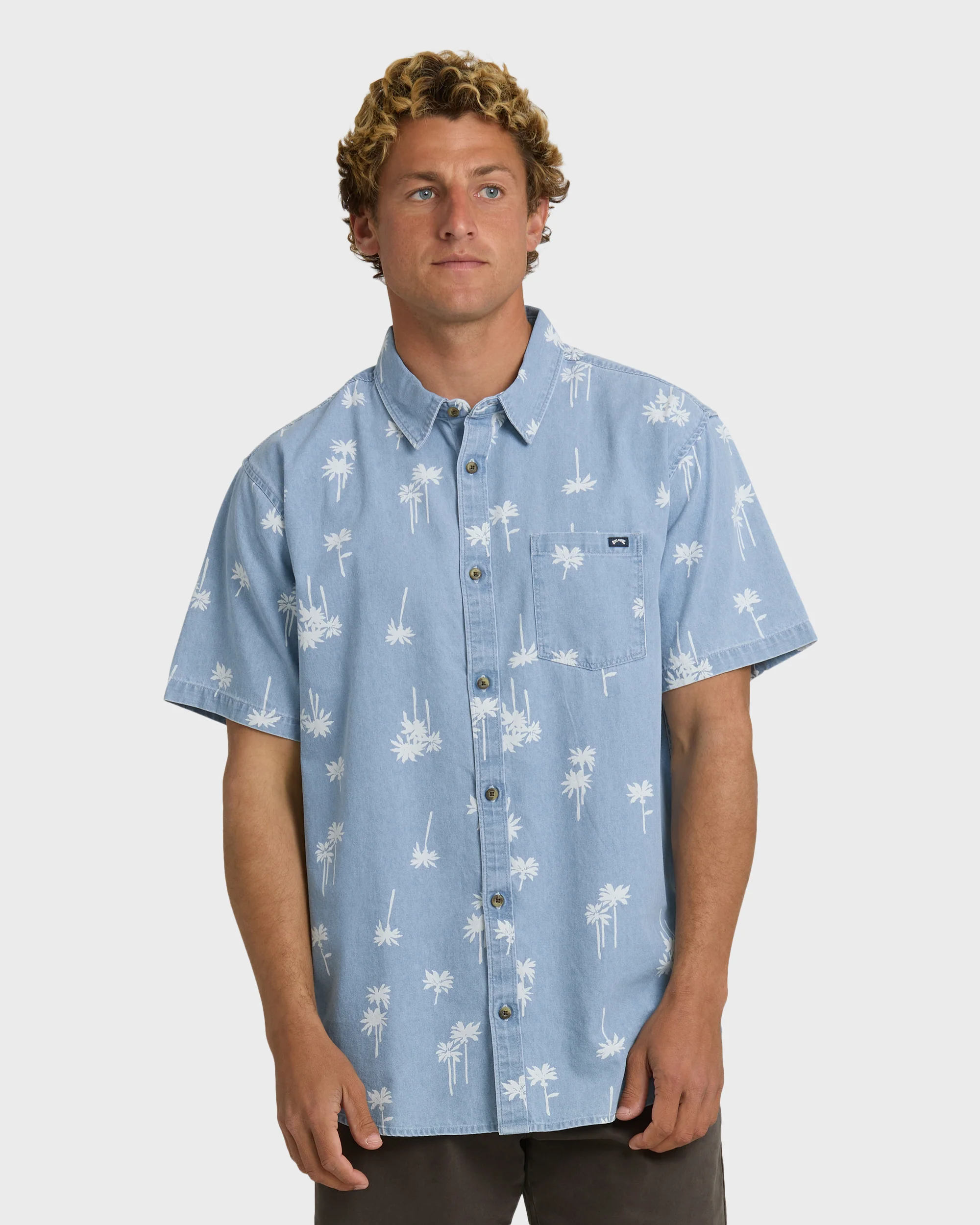 Sundays Mini Short Sleeve Shirt - Corydalis Blue
