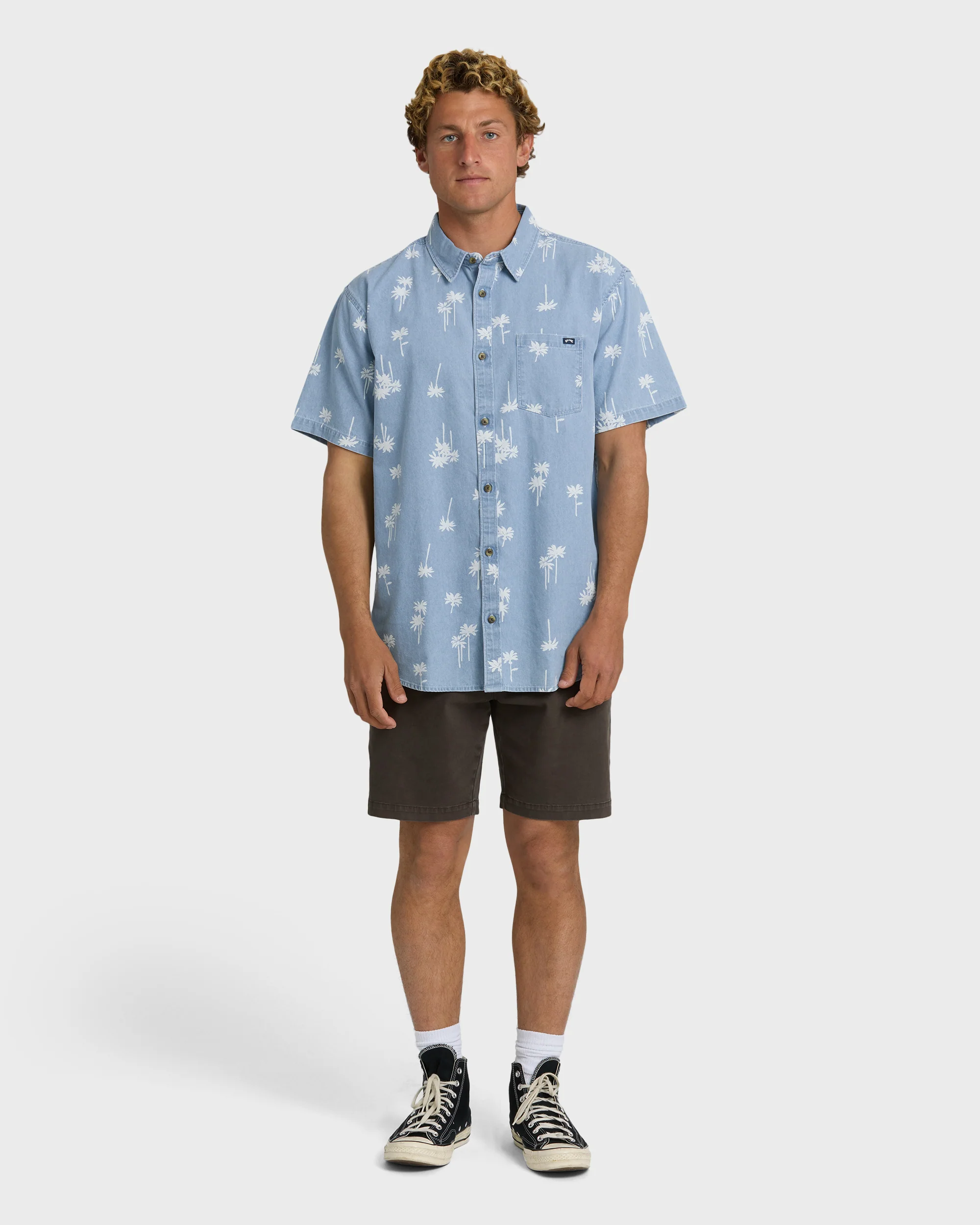 Sundays Mini Short Sleeve Shirt - Corydalis Blue - Image 4