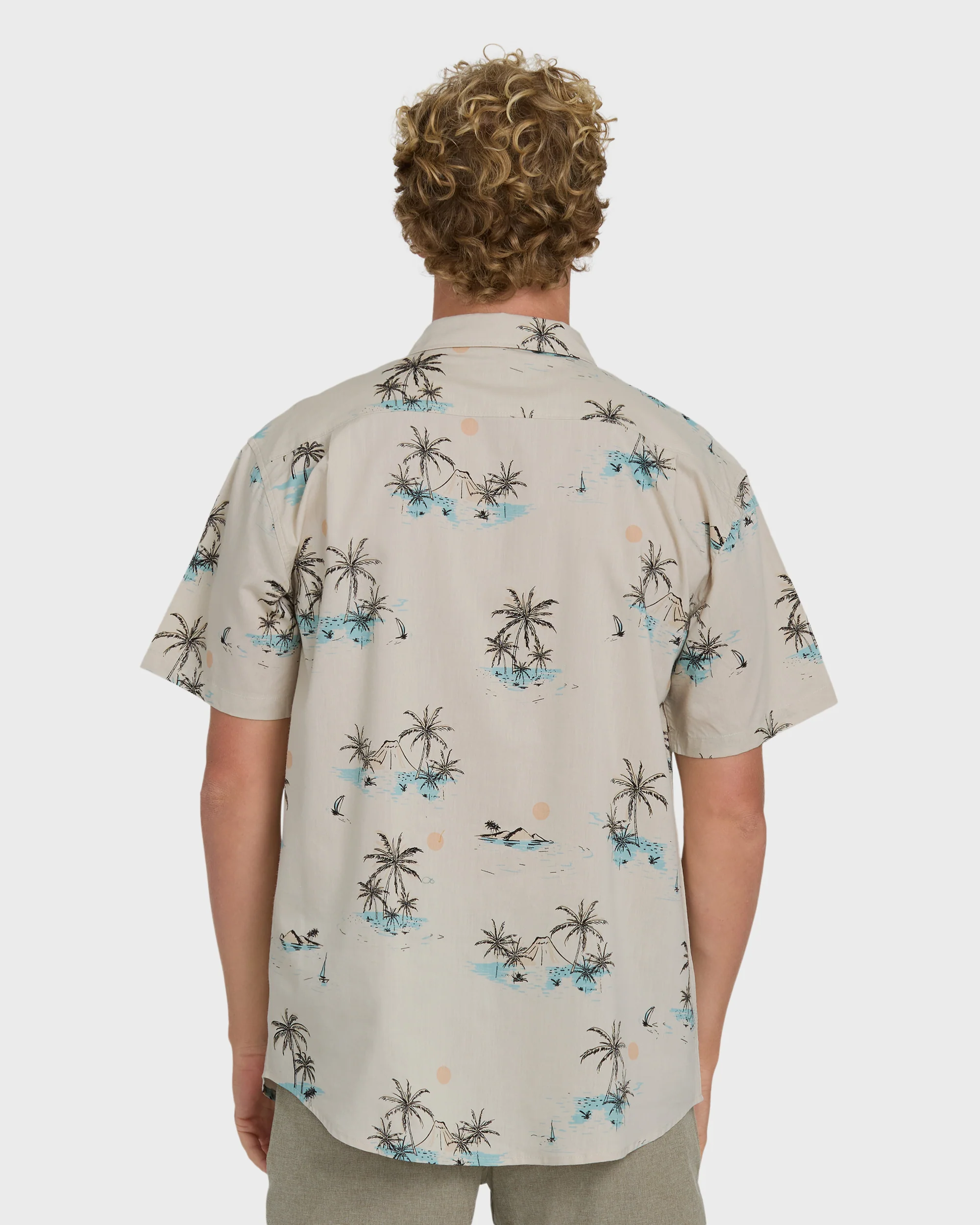 Sundays Short Sleeve Woven Shirt - Fog - Image 2