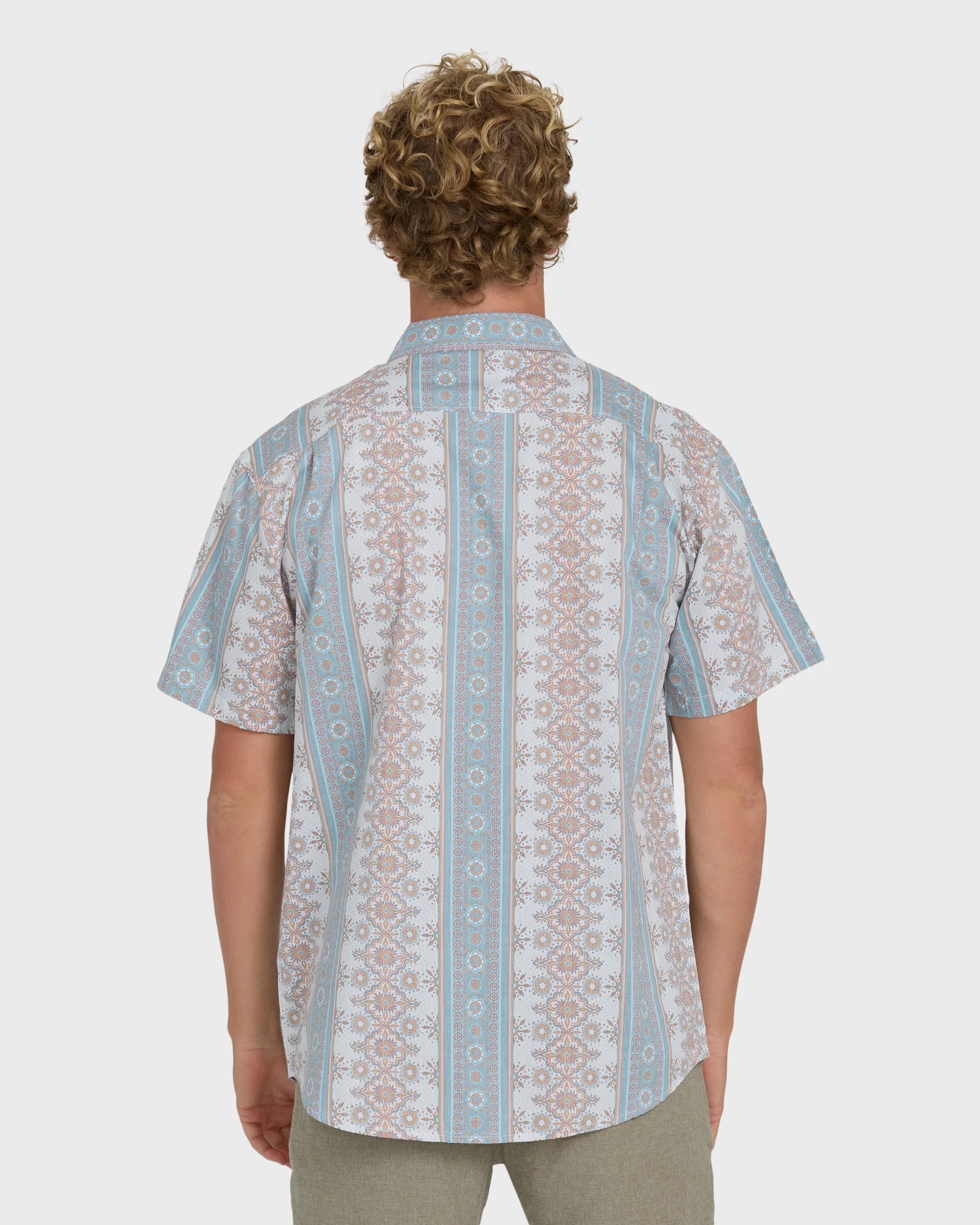 Sundays Short Sleeve Woven Shirt - Blue Fog - Image 2