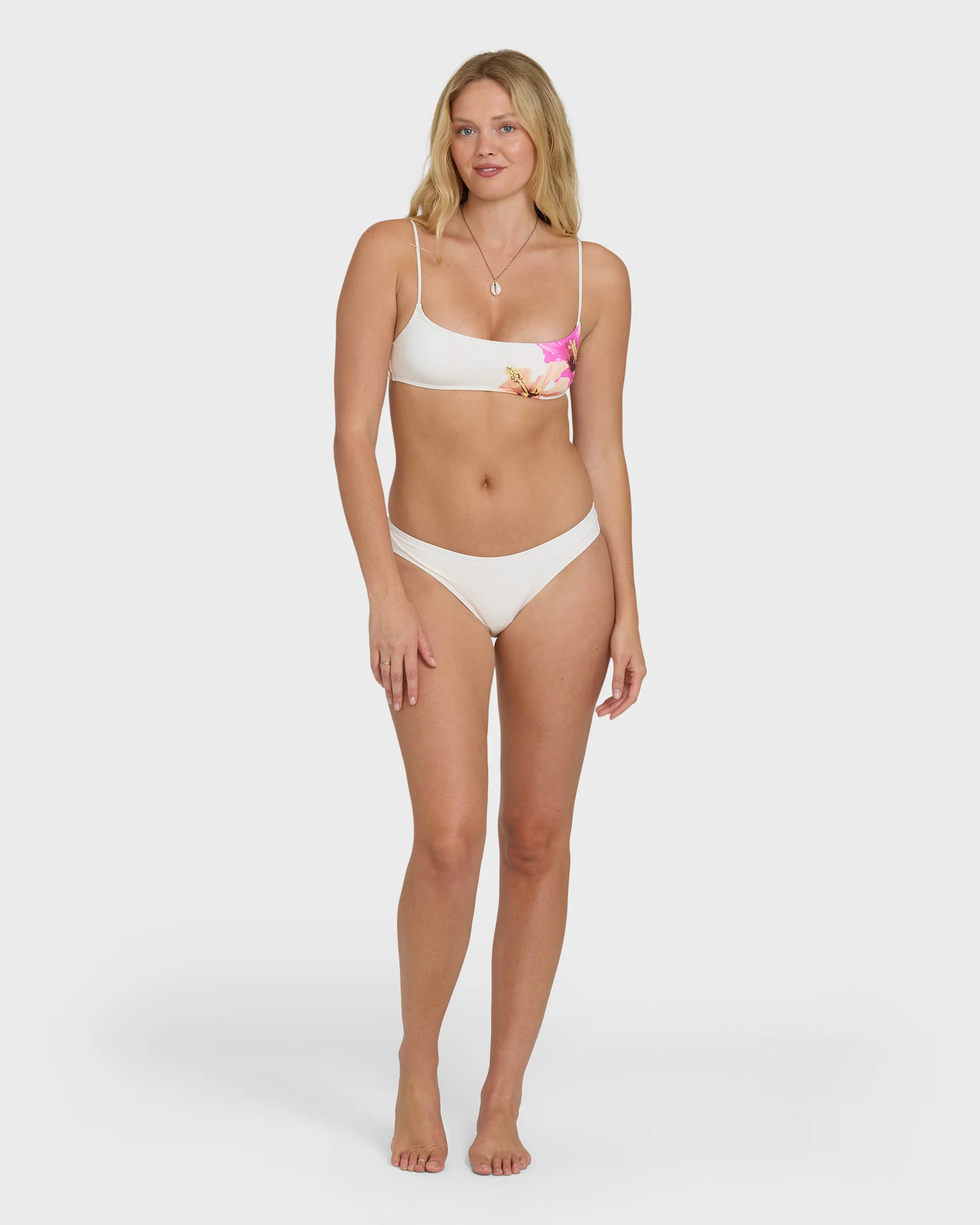 Sunny Shore Jaclyn Crop Bralette Bikini Top - Salt Crystal - Image 4