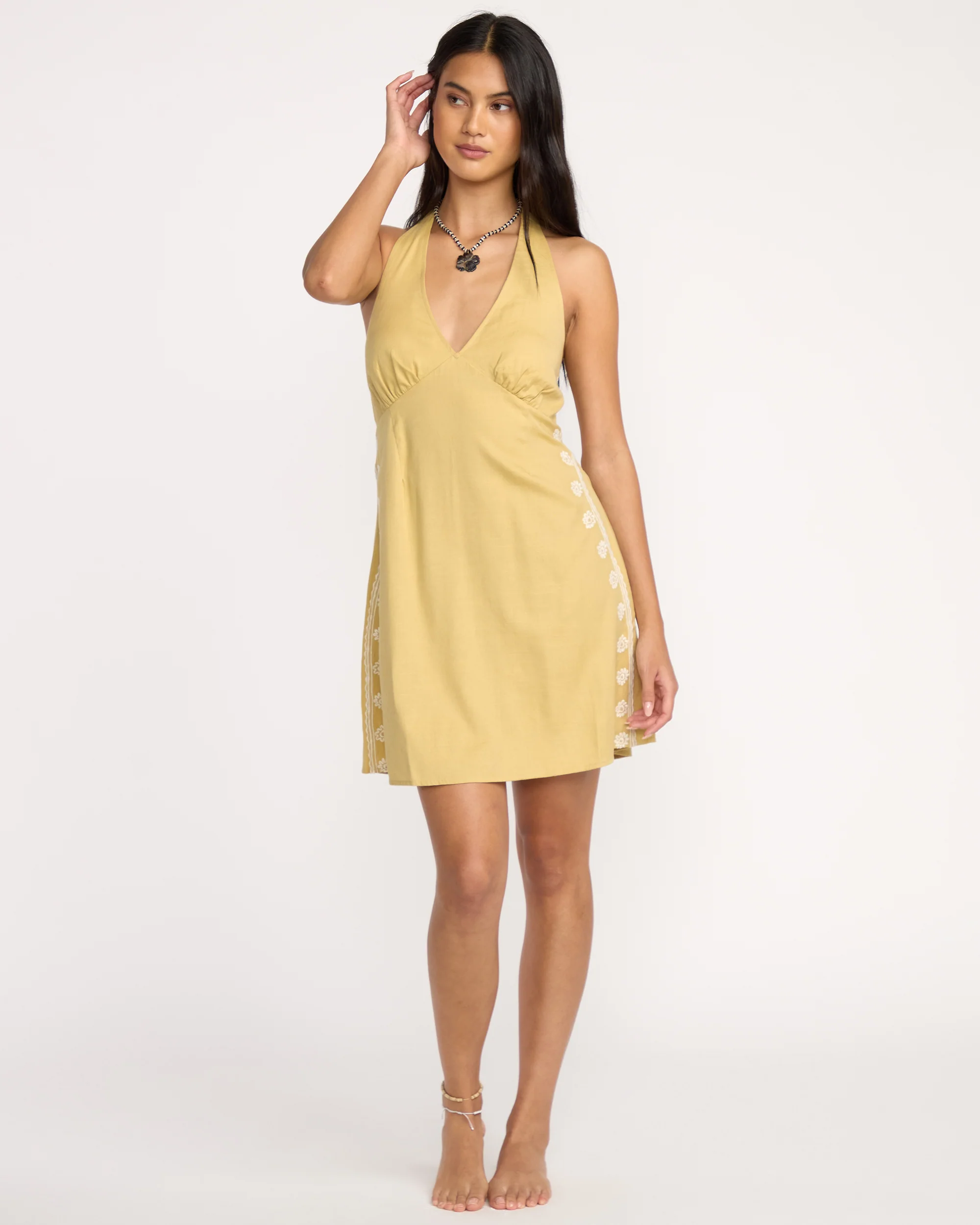 Sunny Sometimes Dress - Light Olive - Image 5