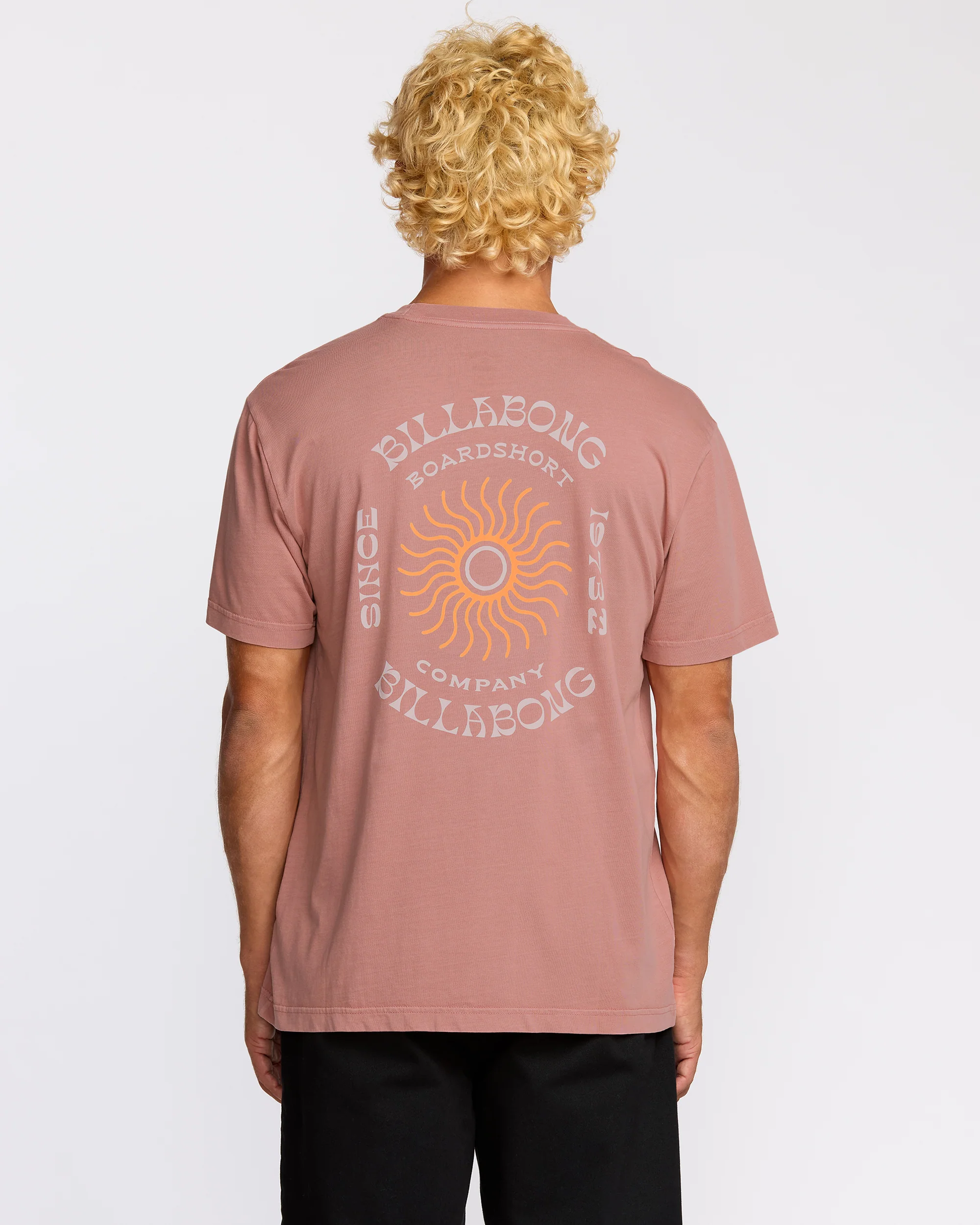 Sunrise Premium Wave Wash Short Sleeve T-Shirt - Dusty Rose