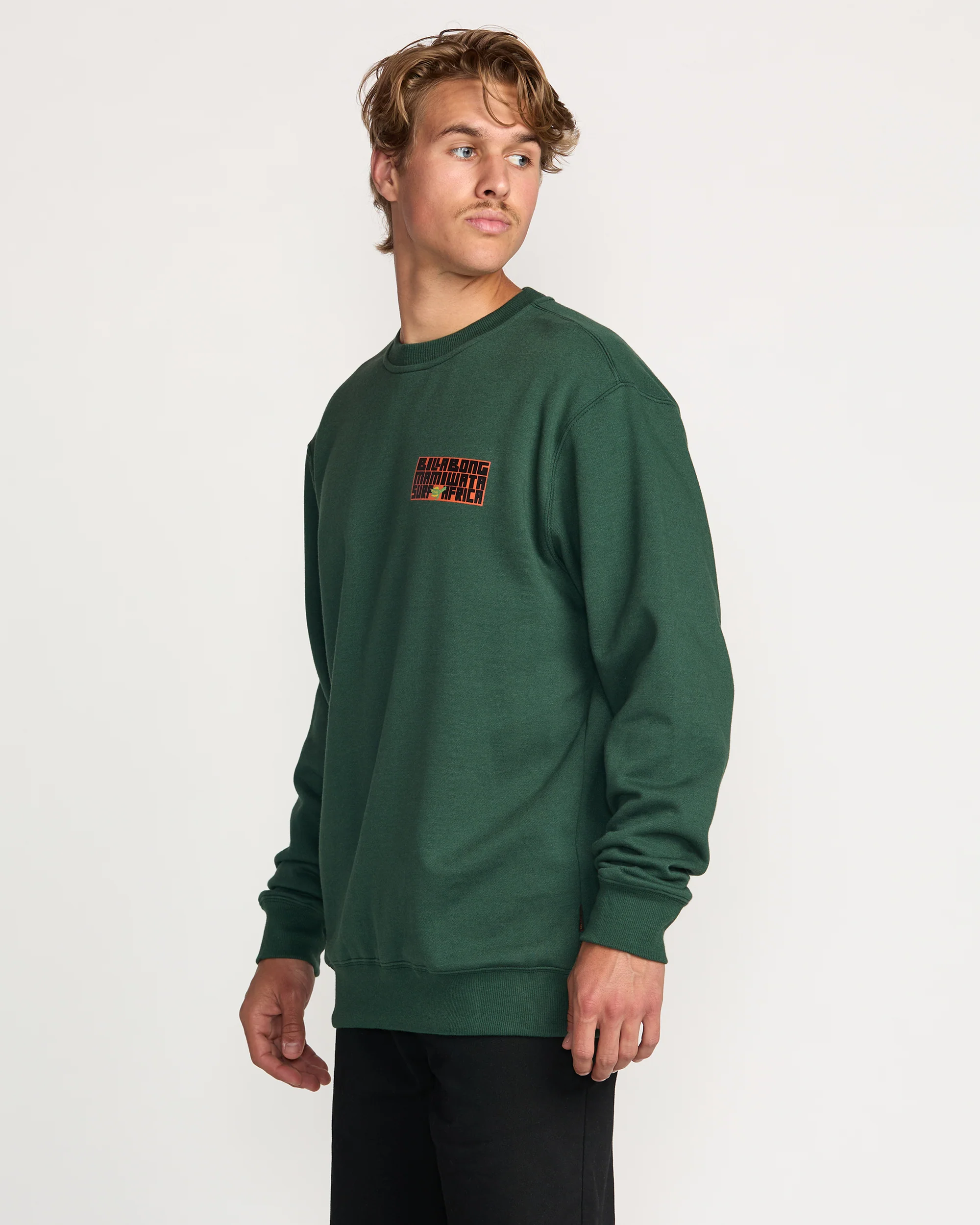 Billabong x Mami Wata Surf Africa Crew Sweatshirt - Forest - Image 3