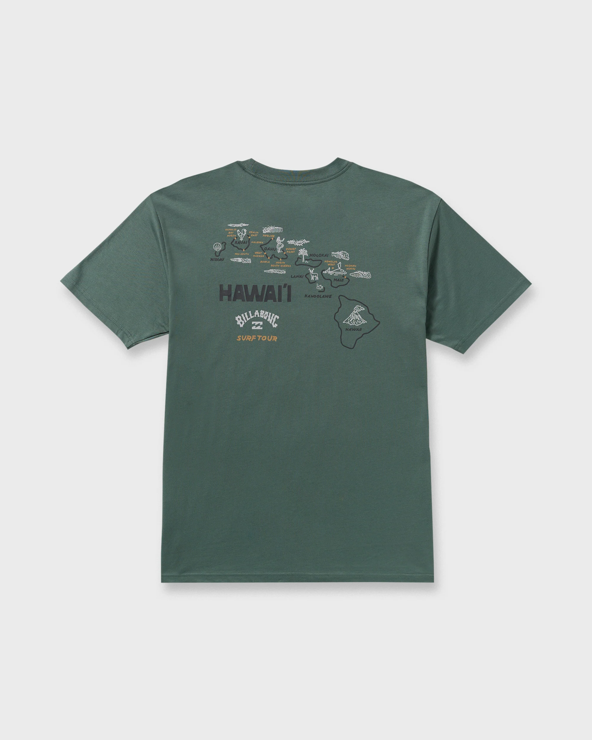 Surf Tour Hi Premium Short Sleeve T-Shirt - Dark Slate - Image 7